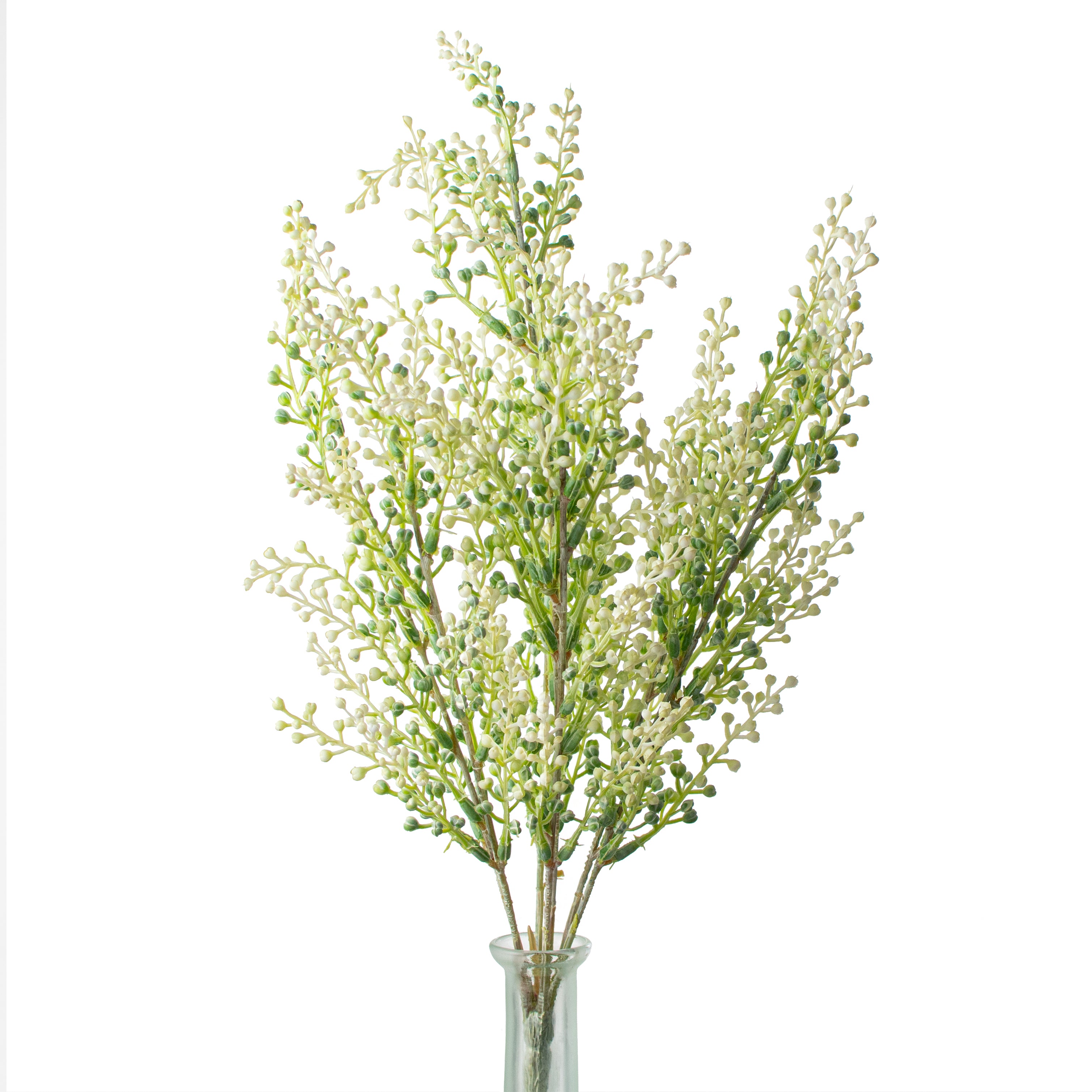 17" Eucalyptus Seed Pod Bush: White & Green Item Number: PF1759