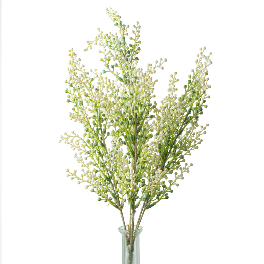 17" Eucalyptus Seed Pod Bush: White & Green Item Number: PF1759