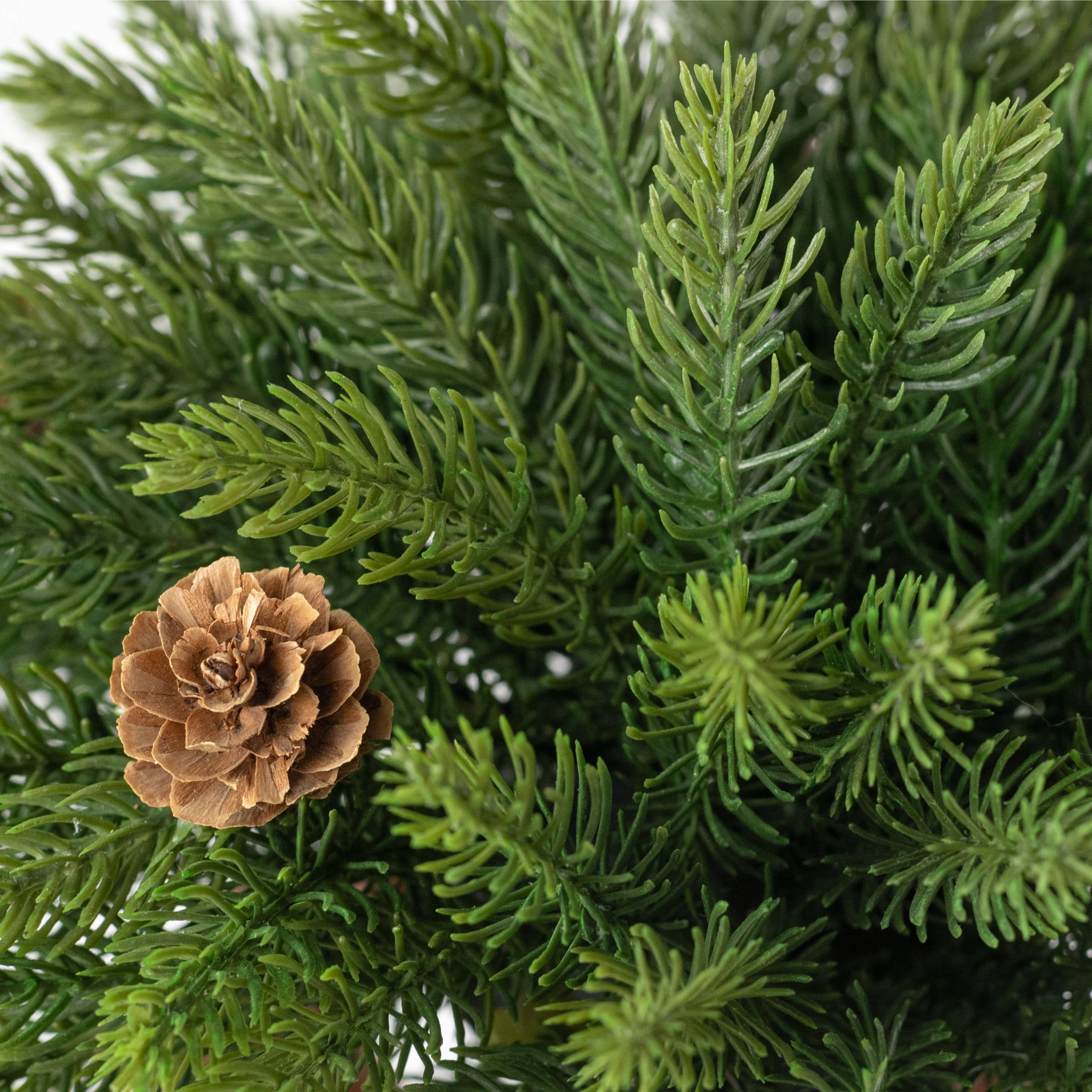 11" Evergreen Spruce Fir Half Ball Sphere detail photo 4