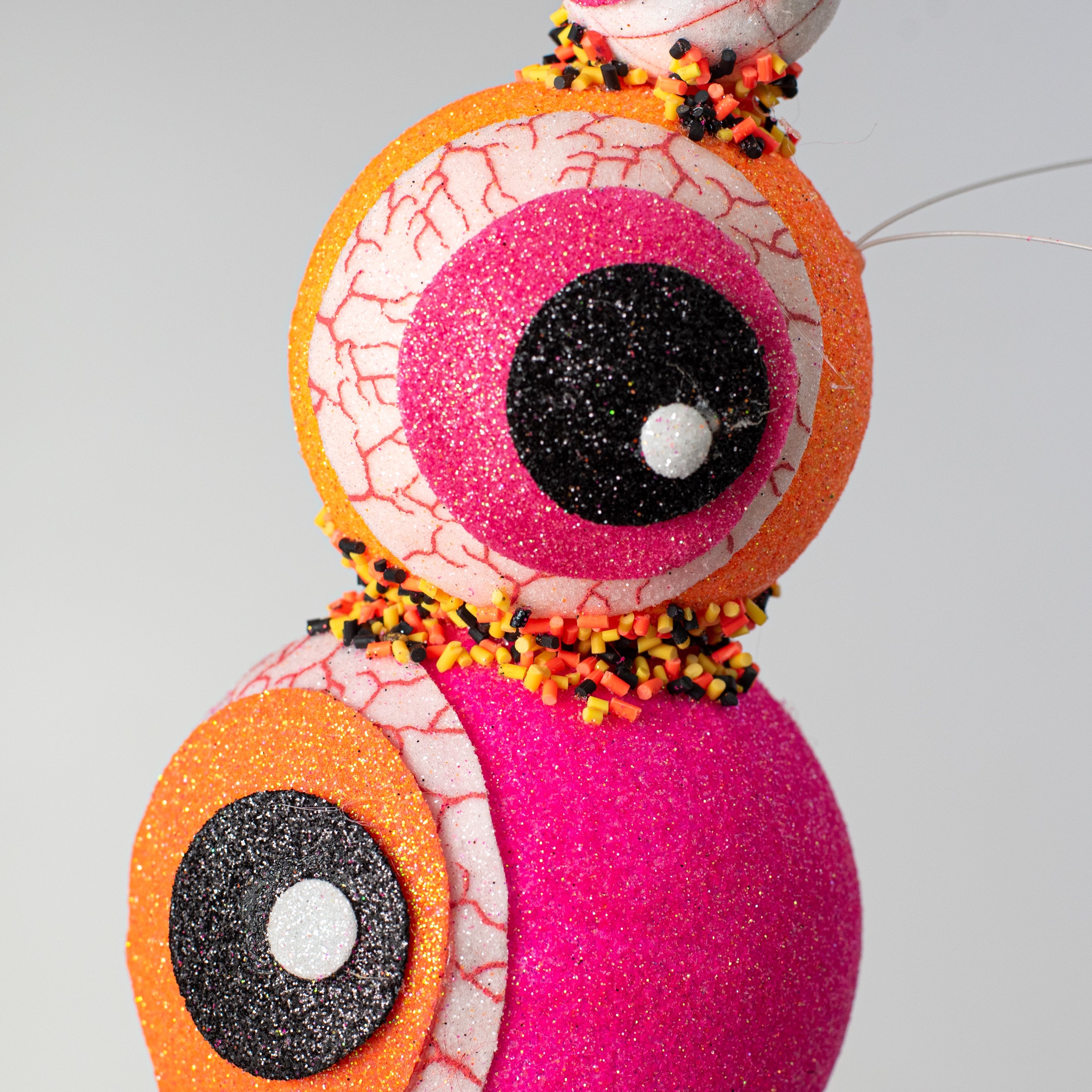 13" EyesCream Ornament: Harlequin Eyeballs Ice Cream detail photo 4