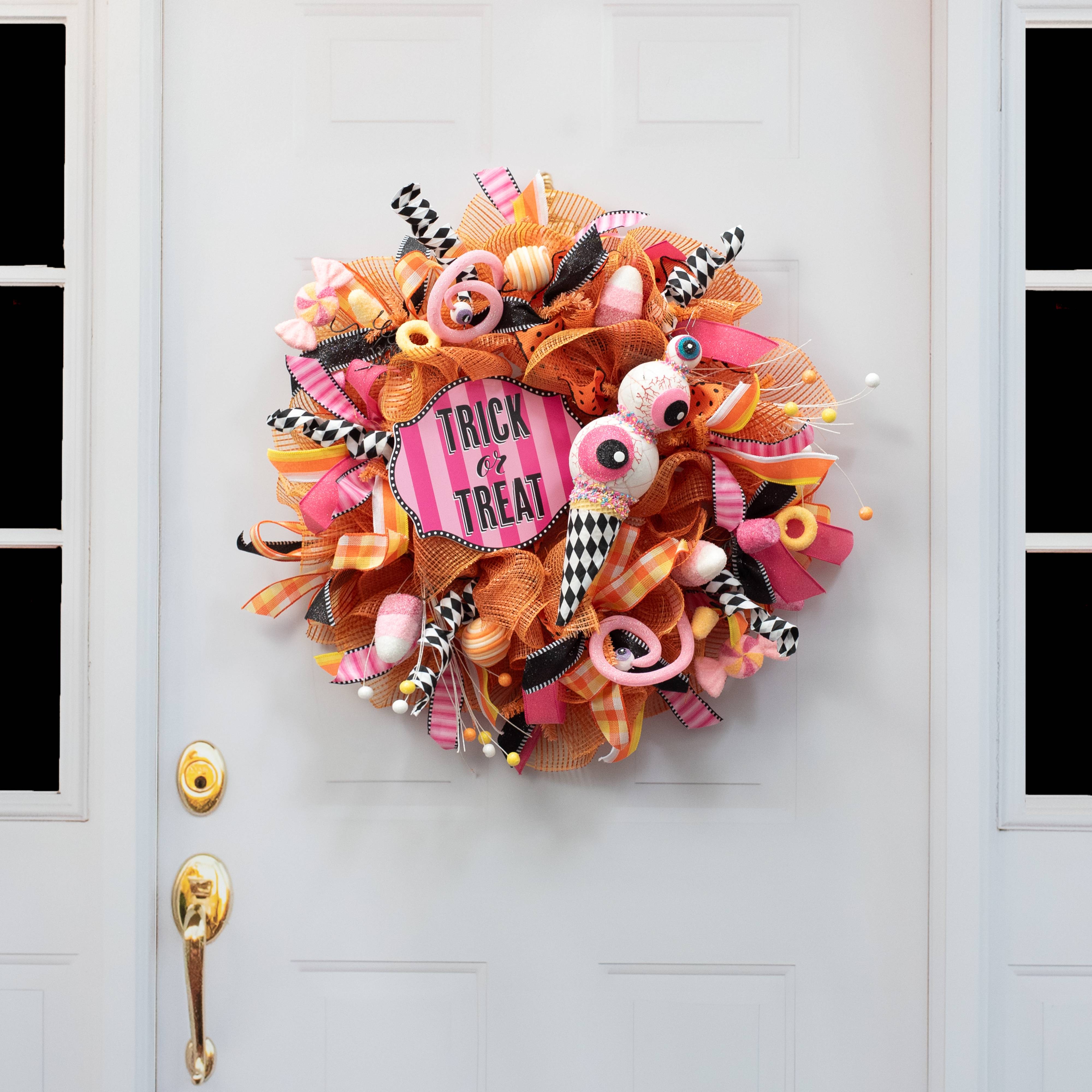 13" EyesCream Ornament: Harlequin Pink Eyeballs Ice Cream detail photo 5