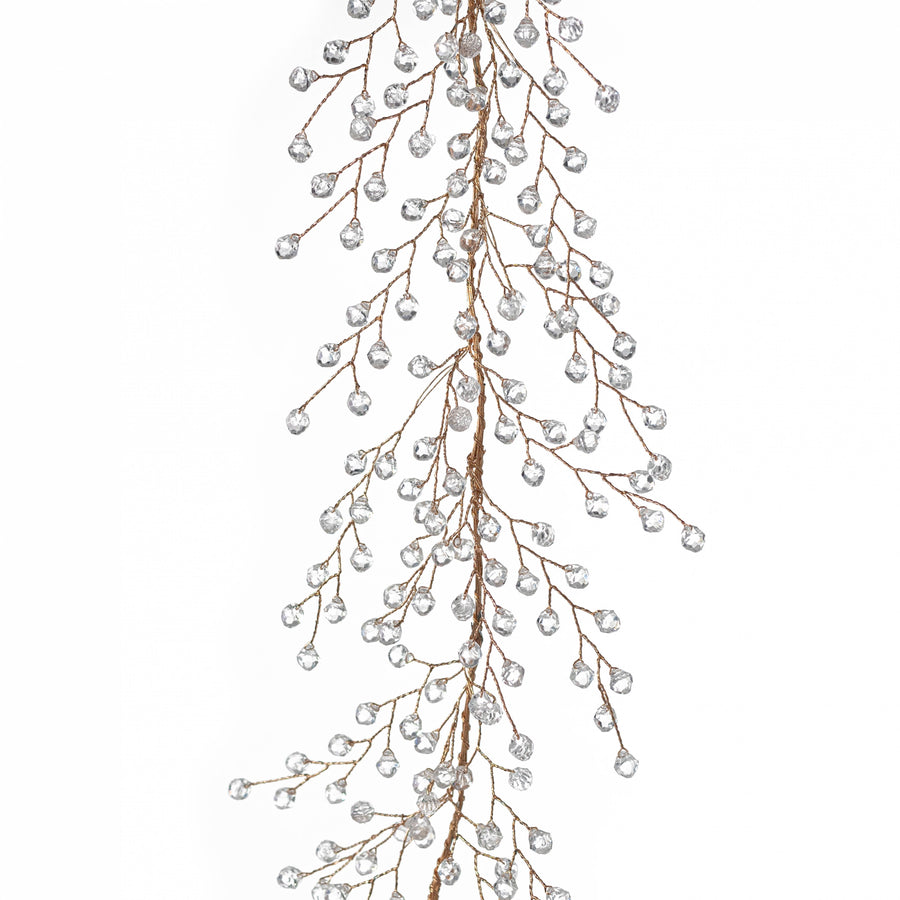 4' Clear Crystal Garland
