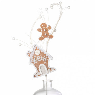 30" Gingerbread House & Gingerbread Man Spray