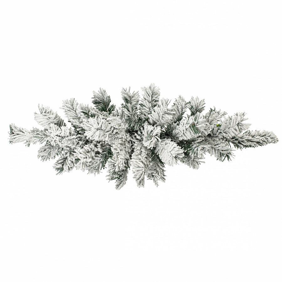 32" Flocked Kirkwood Pine Swag (36 Tips)