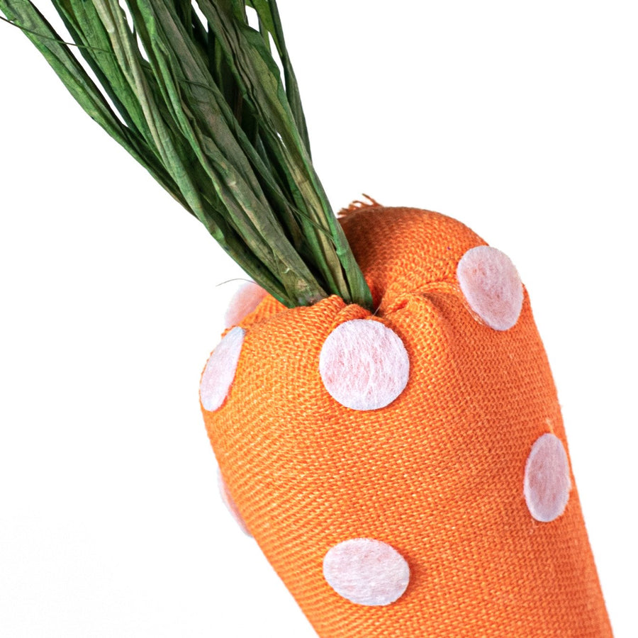 22" Fabric Carrot Pick: Orange, White, Green Lifestyle Photo