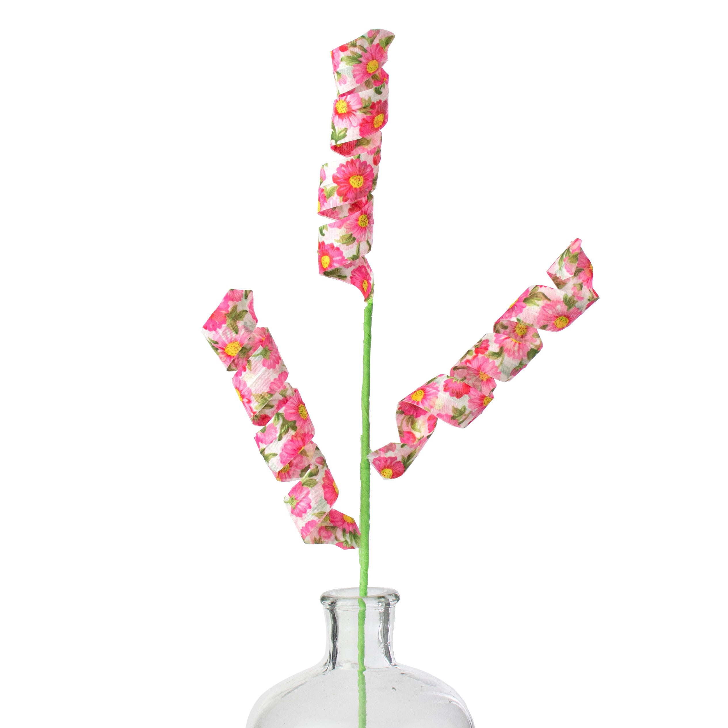 24" Fabric Curl Spray: Floral Pink Item Number: 63198PK