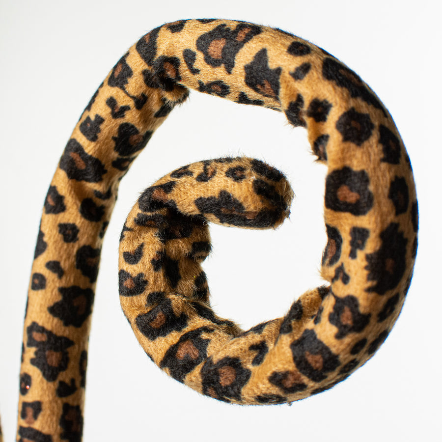29" Fabric Curly Spray: Cheetah detail photo 3