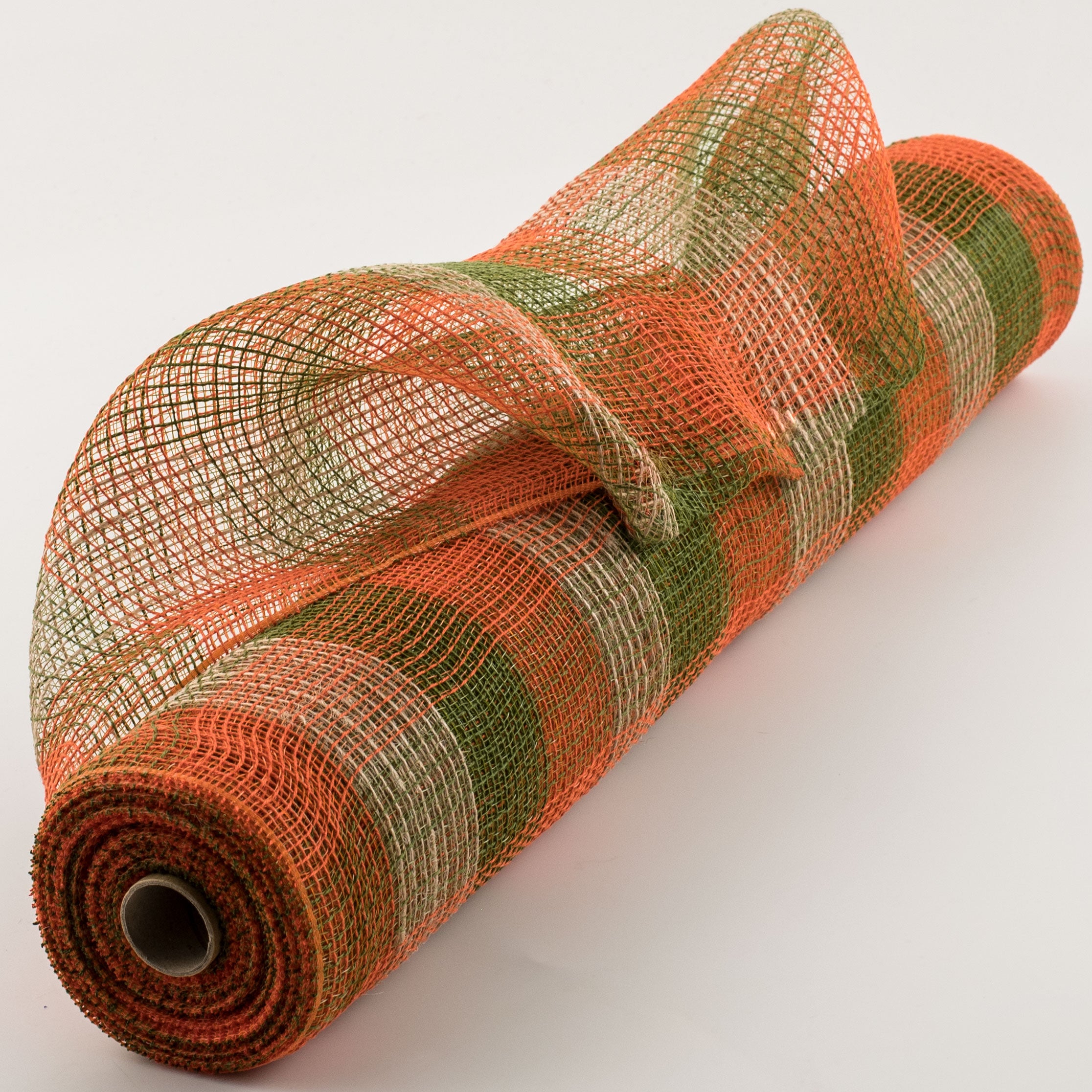 21" Fabric Mesh: Fall Plaid Jute Item Number: XB985-19