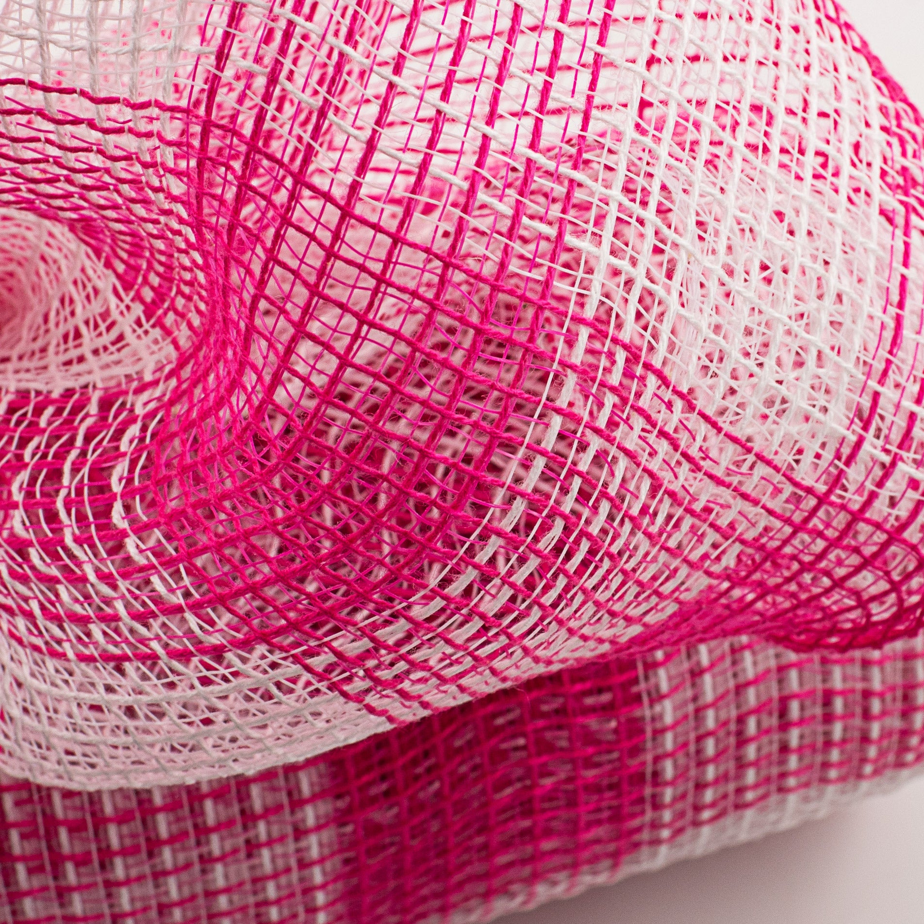 10" Fabric Mesh: Fuchsia & White Plaid Lifestyle Photo