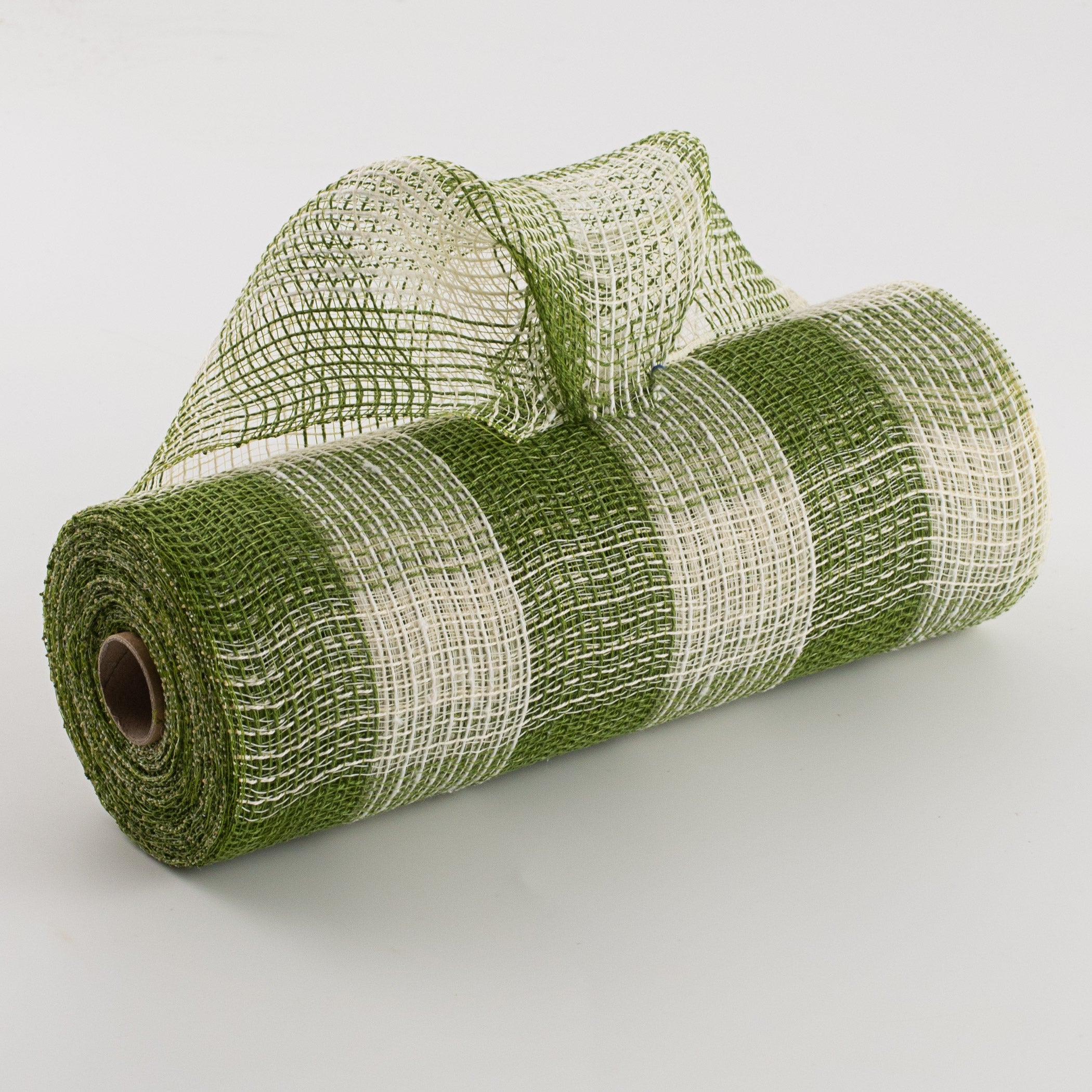 10" Fabric Mesh: Moss & Cream Check Item Number: XB98510-07