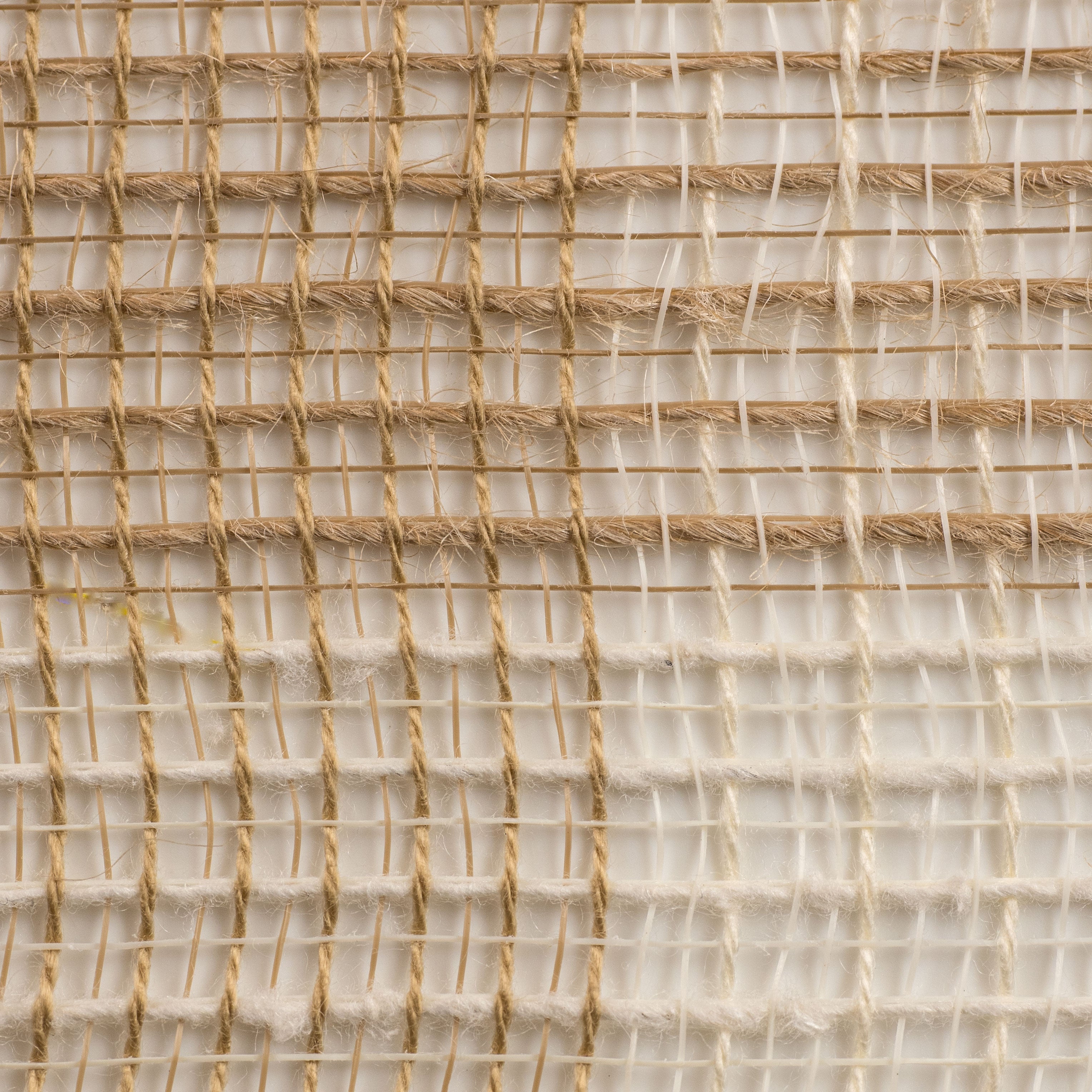 21" Fabric Mesh: Natural & Cream Check detail photo 3