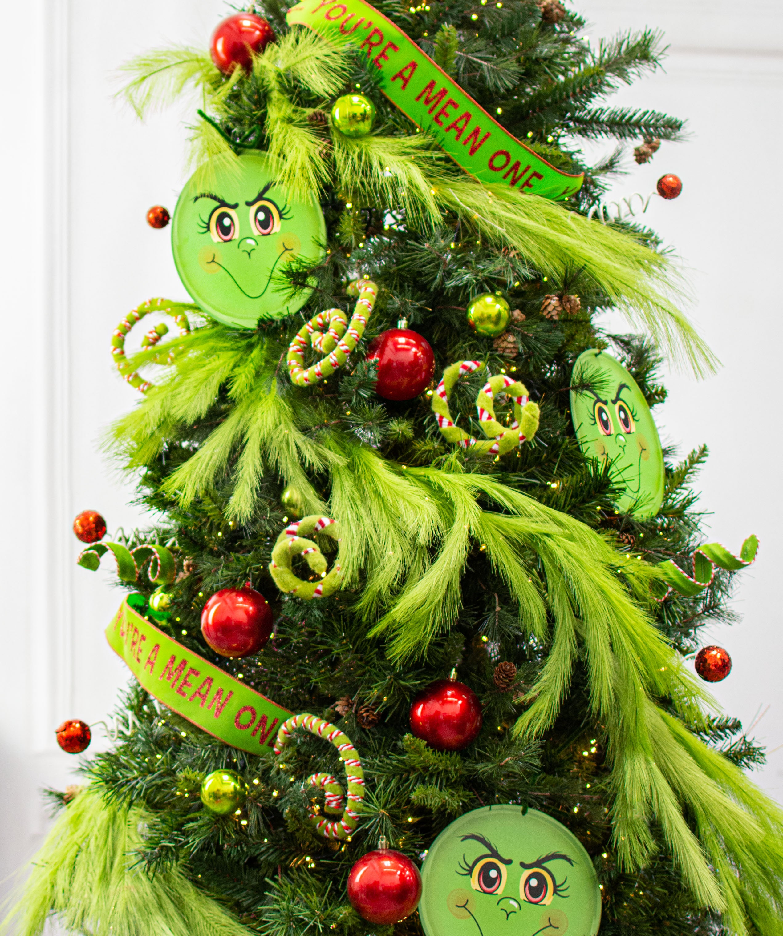 6' Fabric Pampas Grass Garland: Lime Green Lifestyle Photo