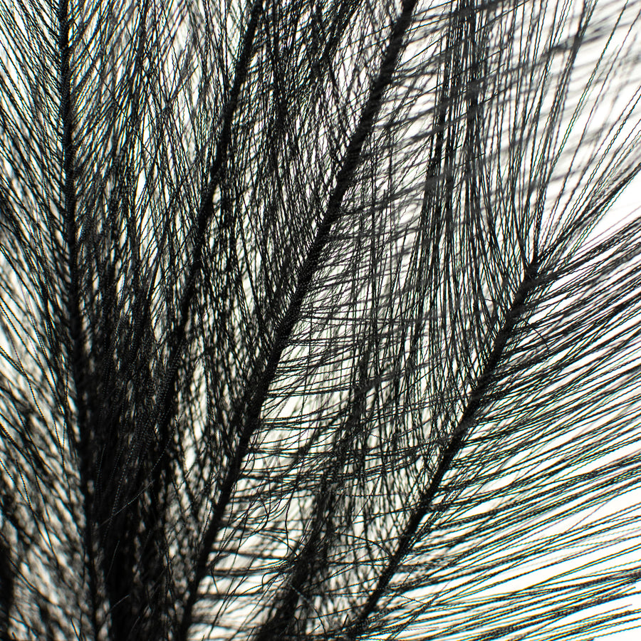 32" Fabric Pampas Grass Spray: Black detail photo 3