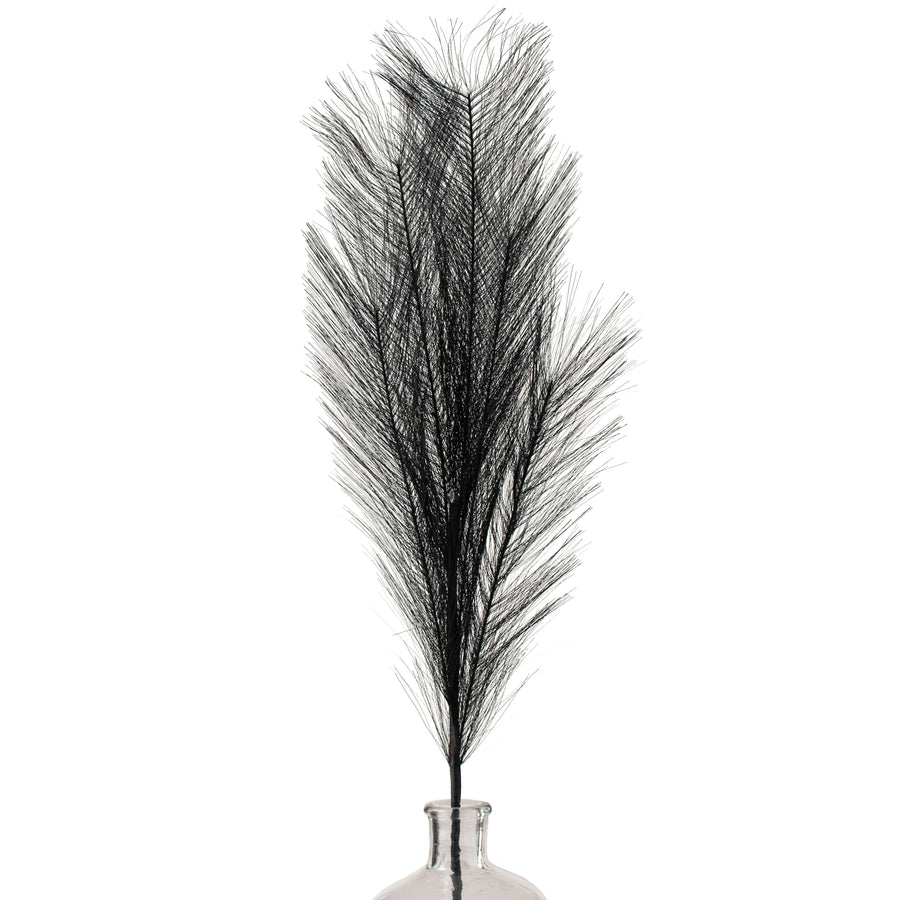 32" Fabric Pampas Grass Spray: Black Item Number: FG601302