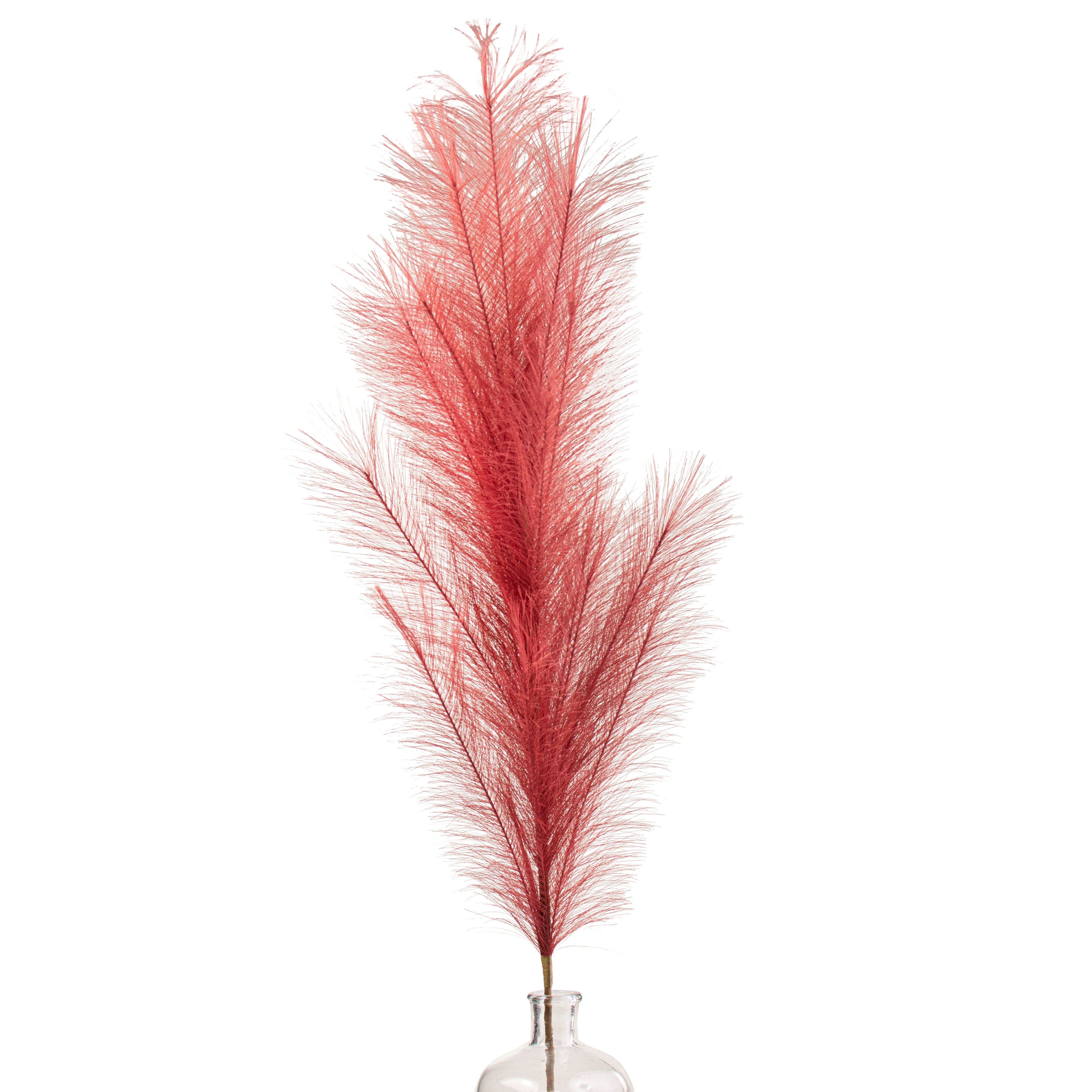 43" Fabric Pampas Grass Spray: Burgundy Item Number: FG601505
