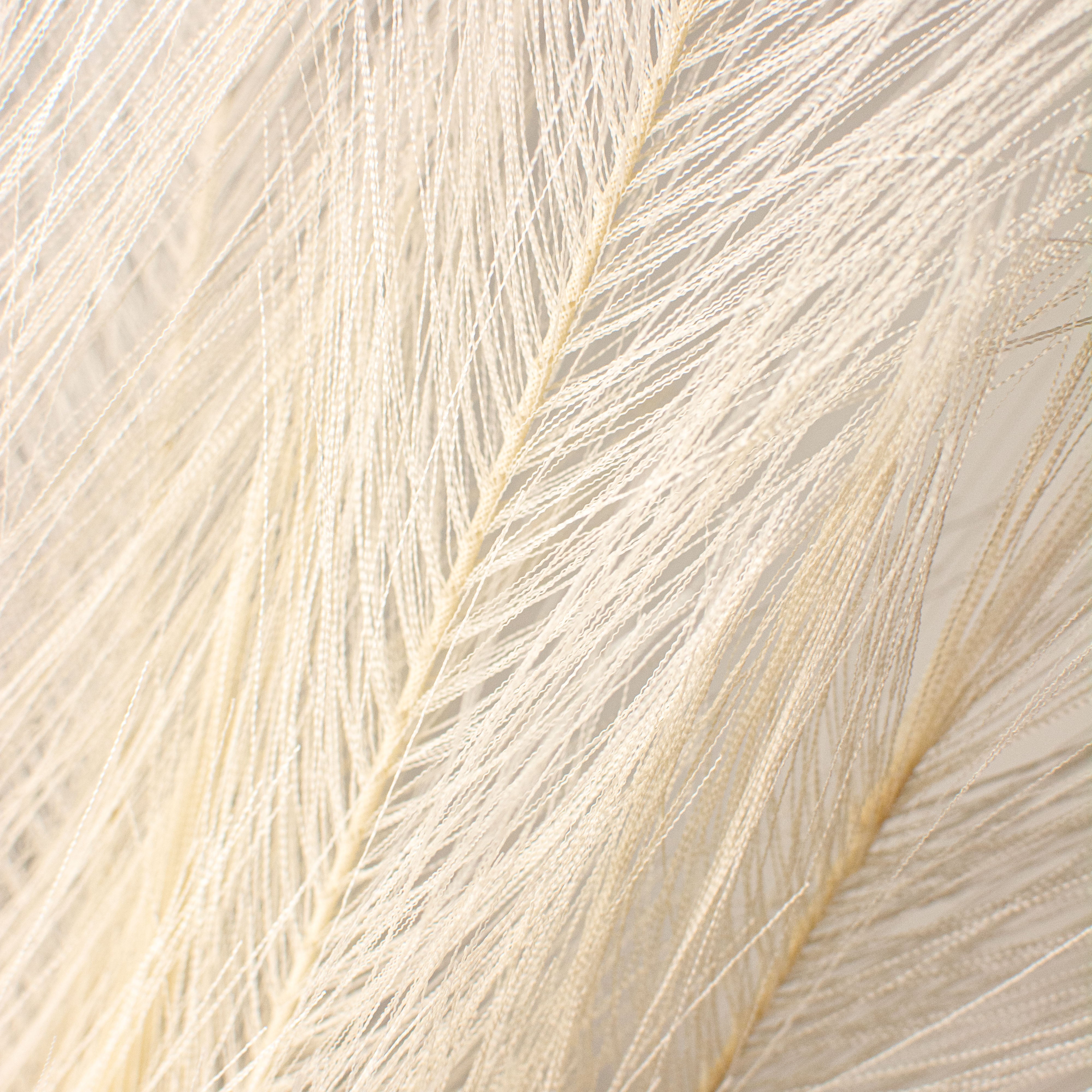 32" Fabric Pampas Grass Spray: Cream detail photo 3