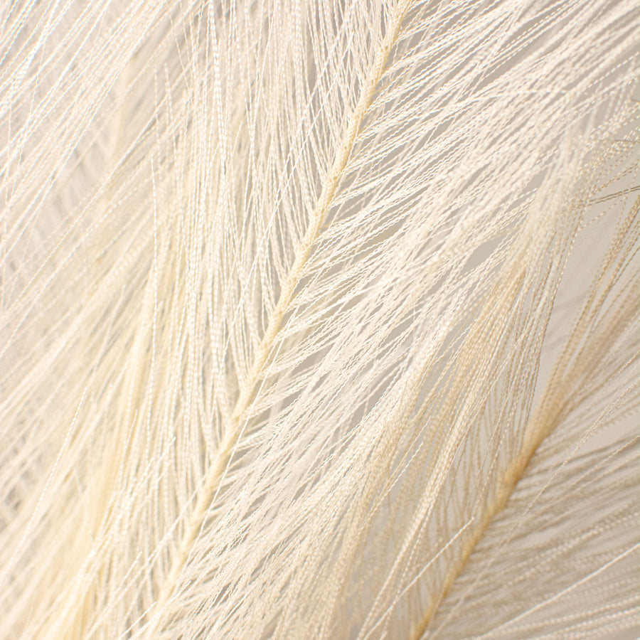 32" Fabric Pampas Grass Spray: Cream detail photo 3