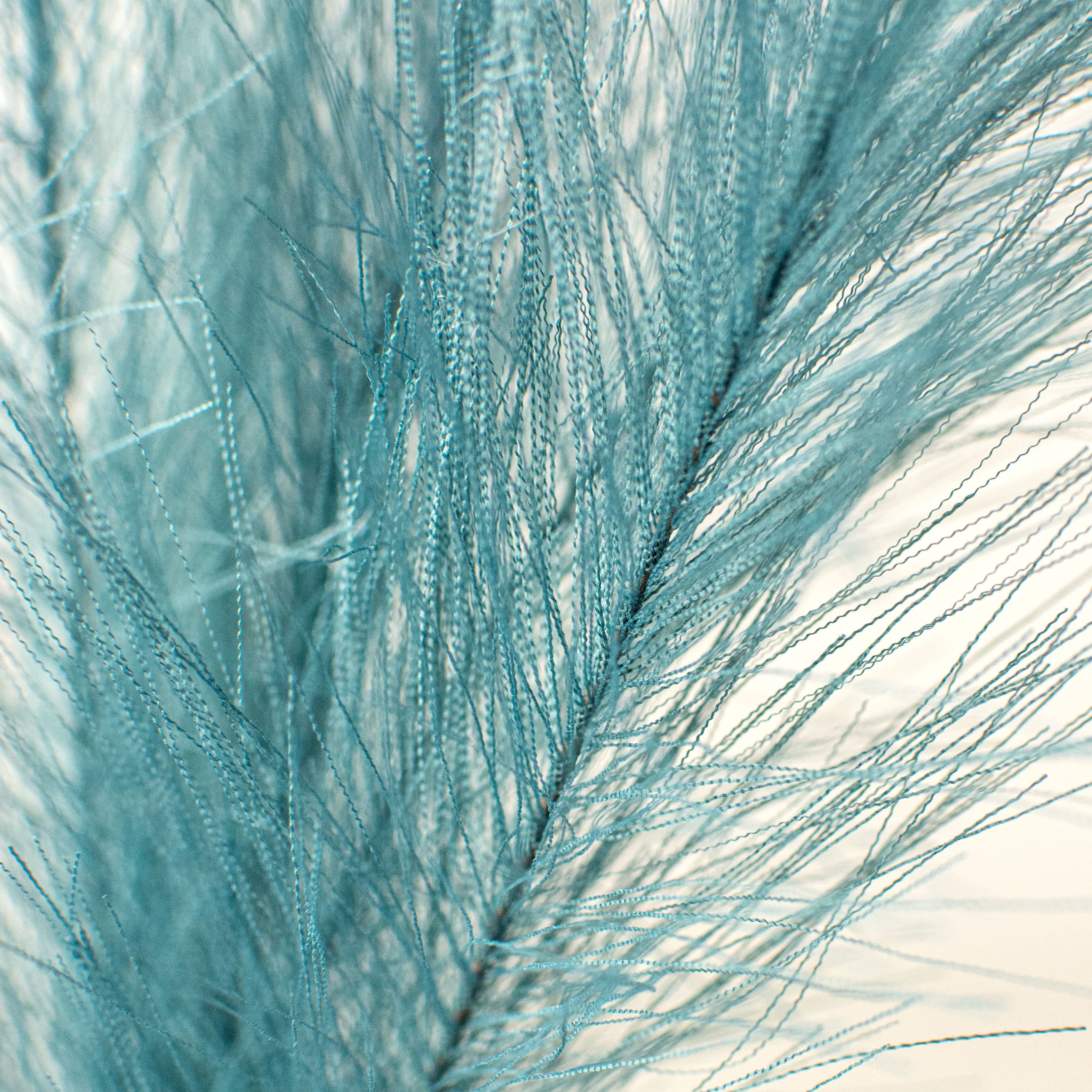 32" Fabric Pampas Grass Spray: Dark Teal detail photo 3