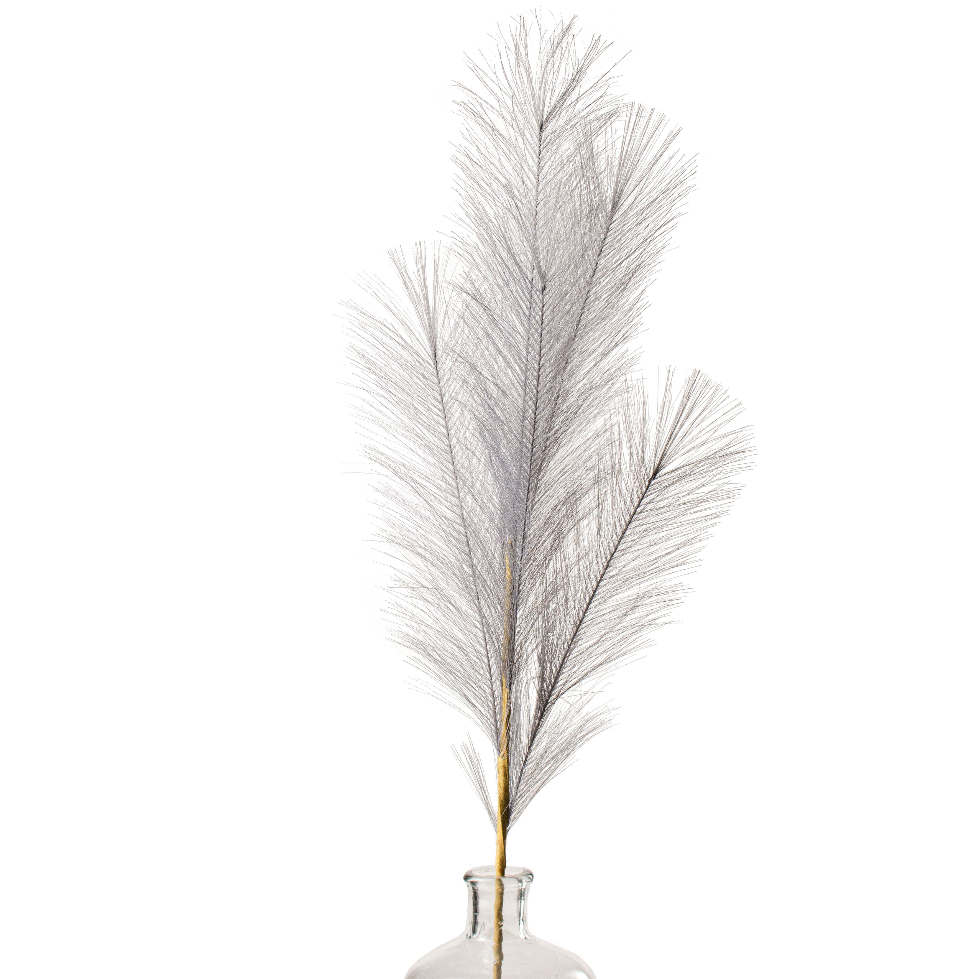 32" Fabric Pampas Grass Spray: Grey Item Number: FG601310