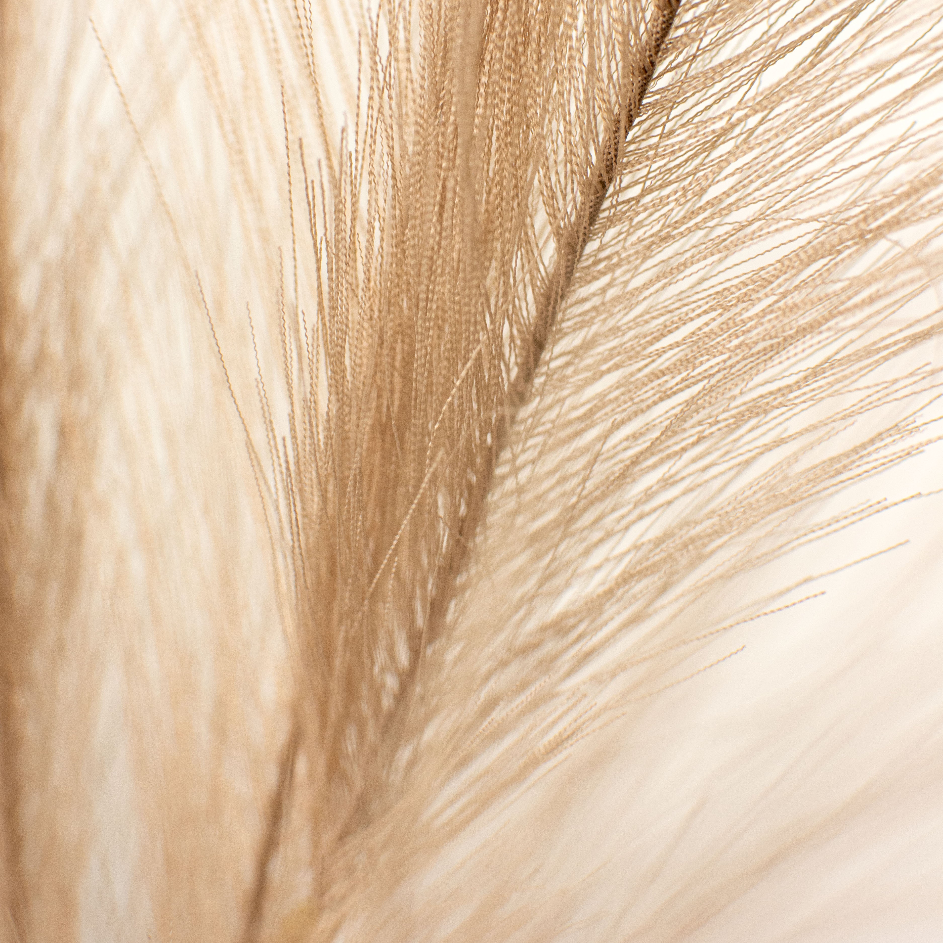 32" Fabric Pampas Grass Spray: Natural detail photo 3