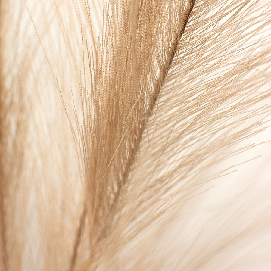 32" Fabric Pampas Grass Spray: Natural detail photo 3