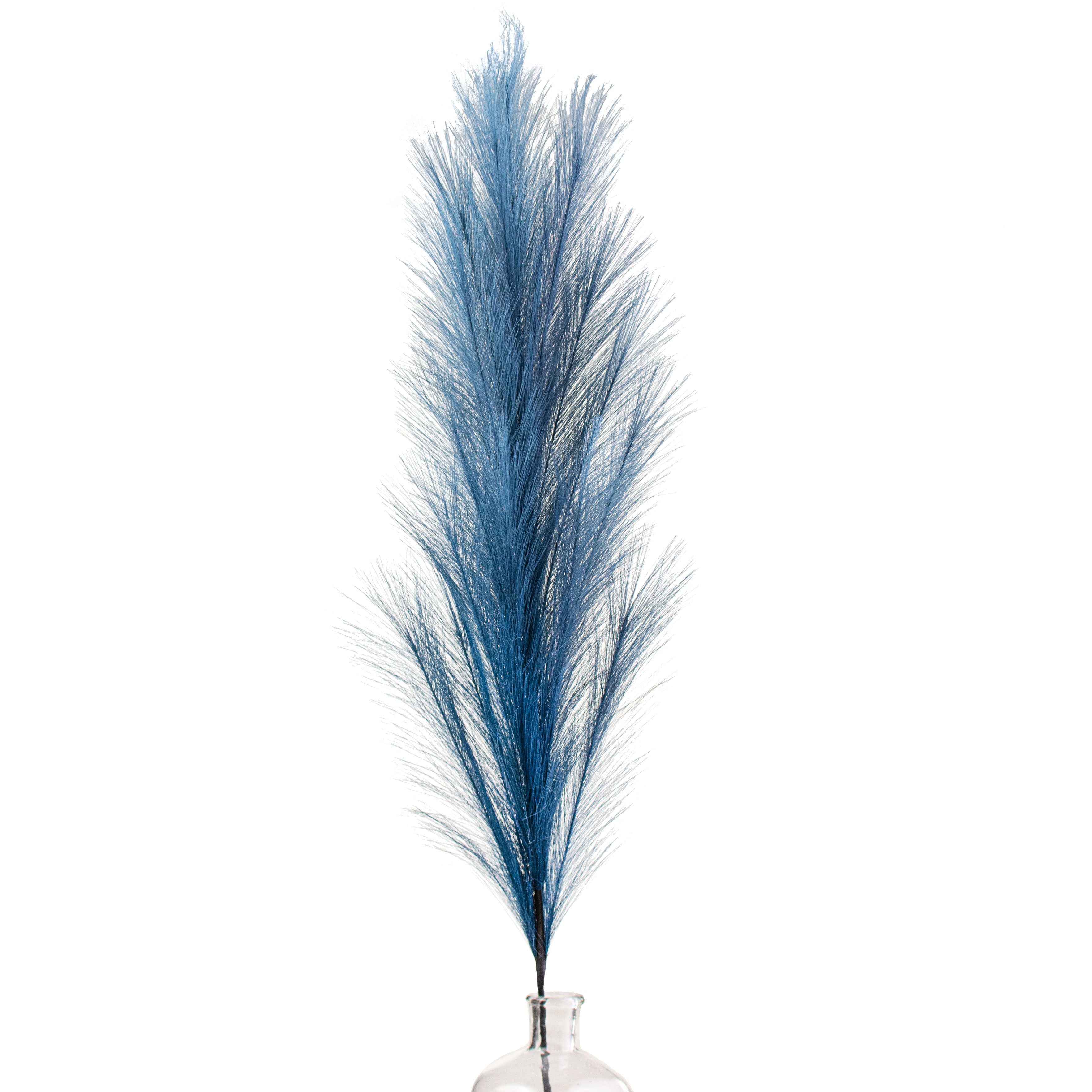 43" Fabric Pampas Grass Spray: Navy Blue Item Number: FG601519