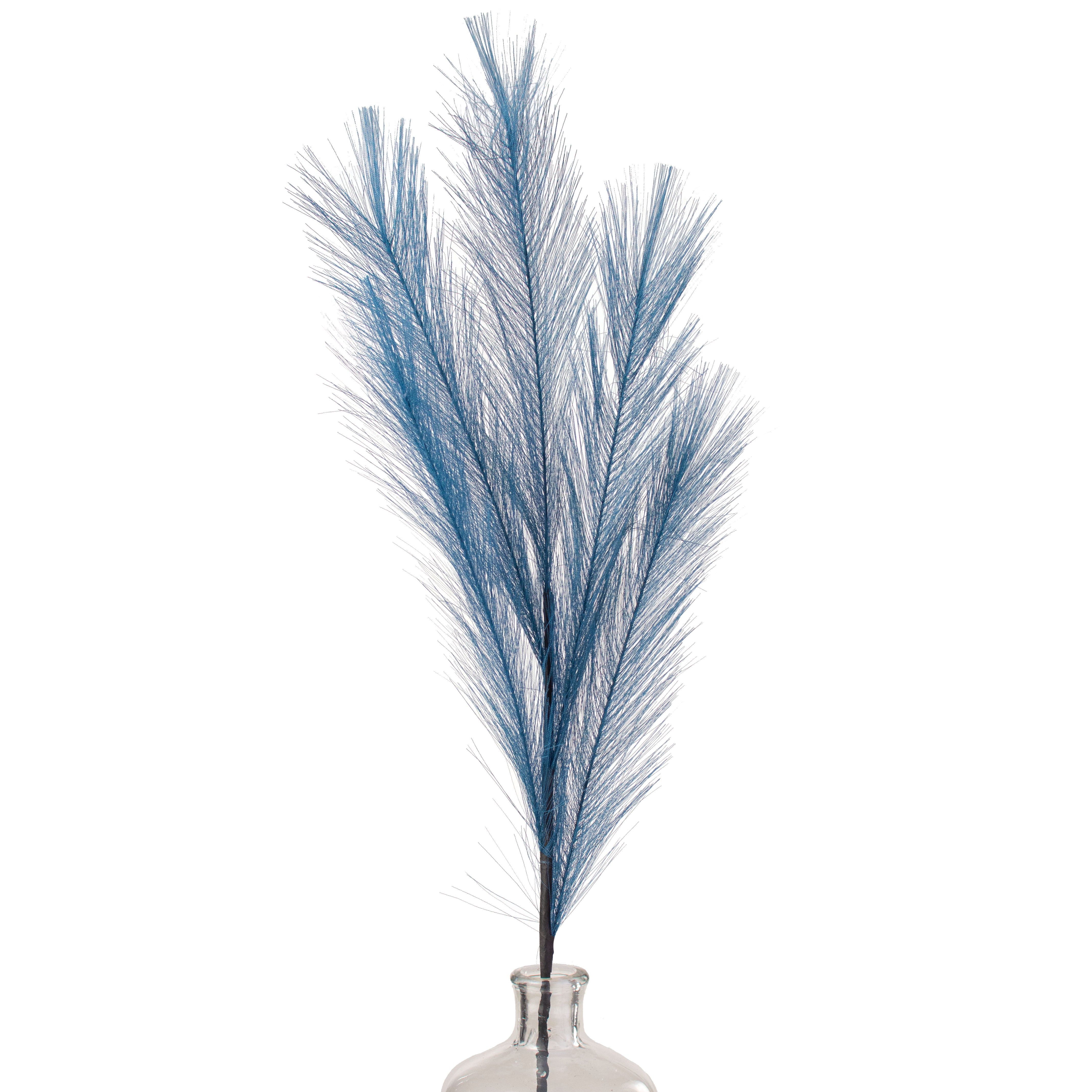 32" Fabric Pampas Grass Spray: Navy Blue Item Number: FG601319