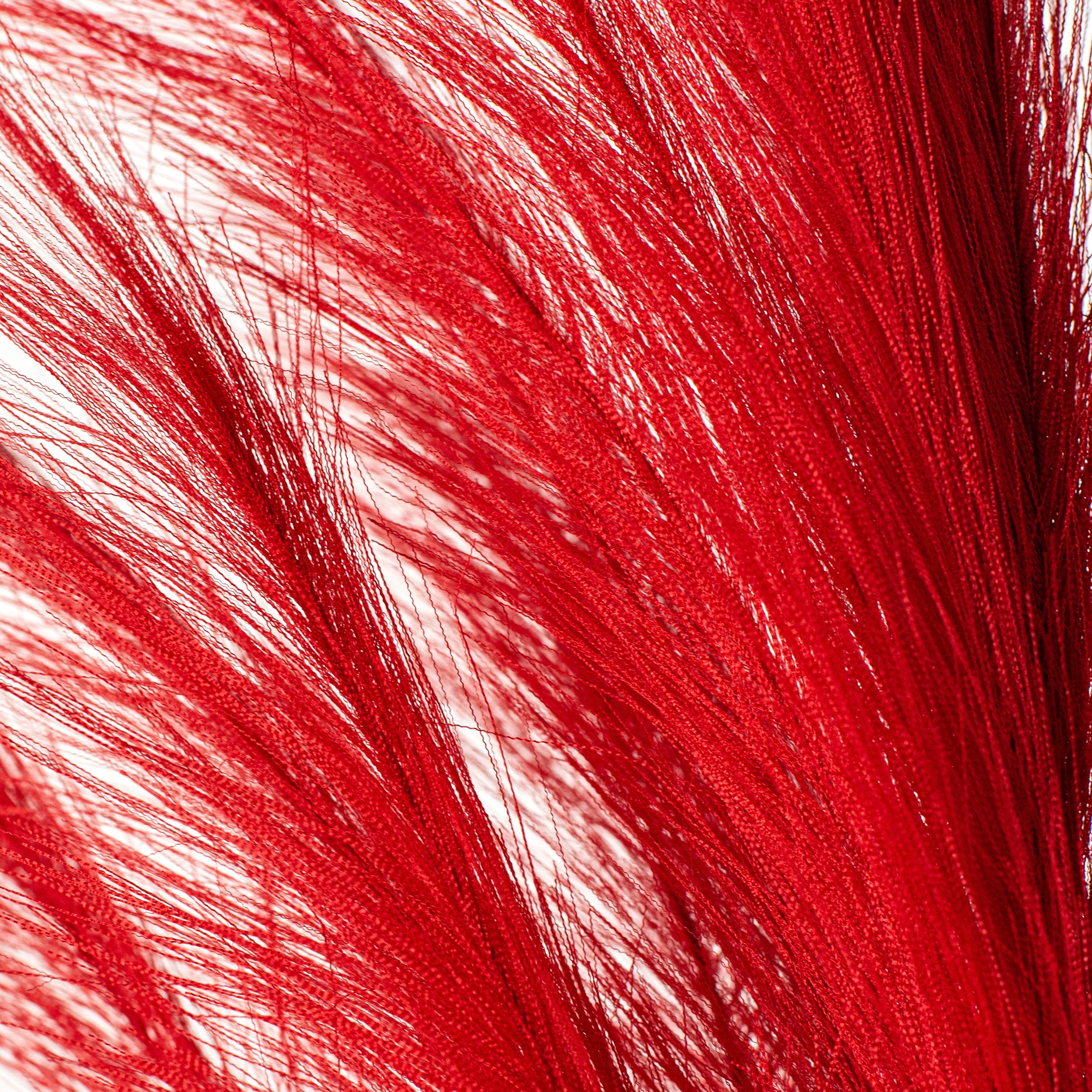43" Fabric Pampas Grass Spray: Red detail photo 4
