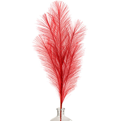 32" Fabric Pampas Grass Spray: Red Item Number: FG601824