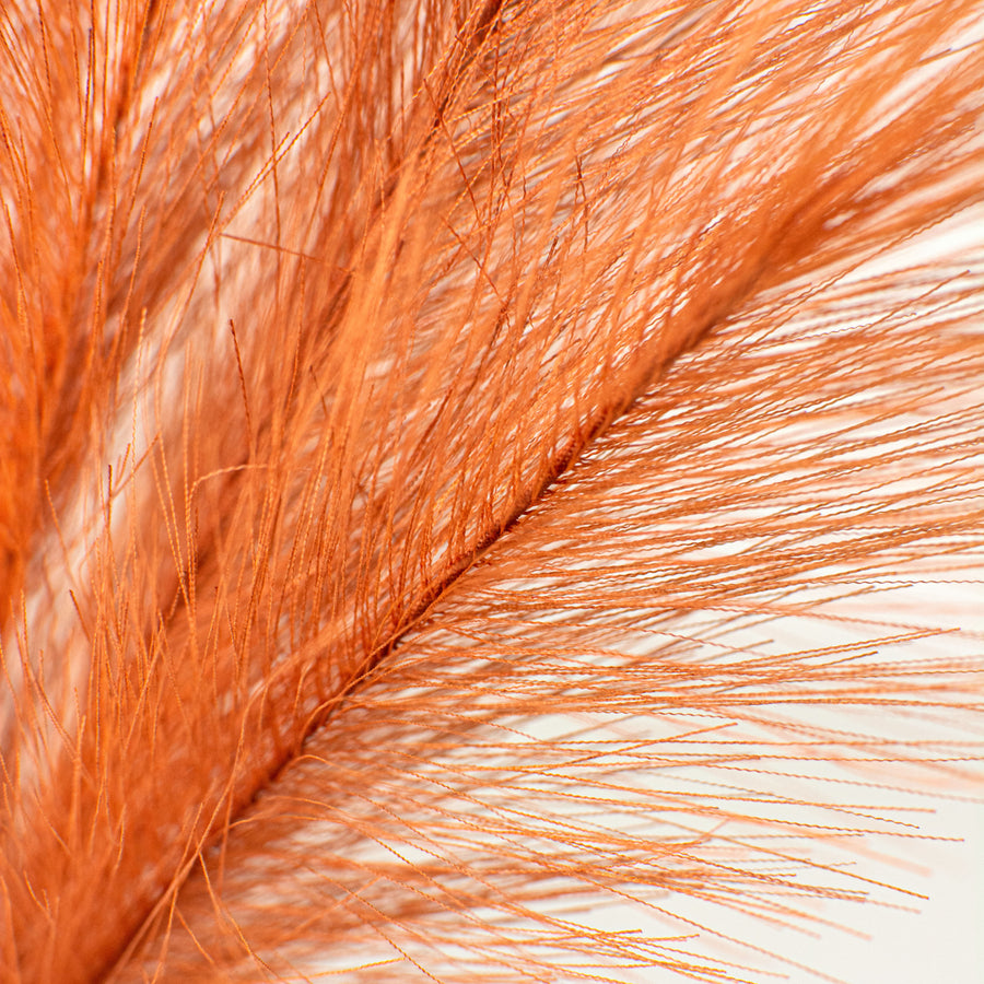 32" Fabric Pampas Grass Spray: Rust detail photo 3