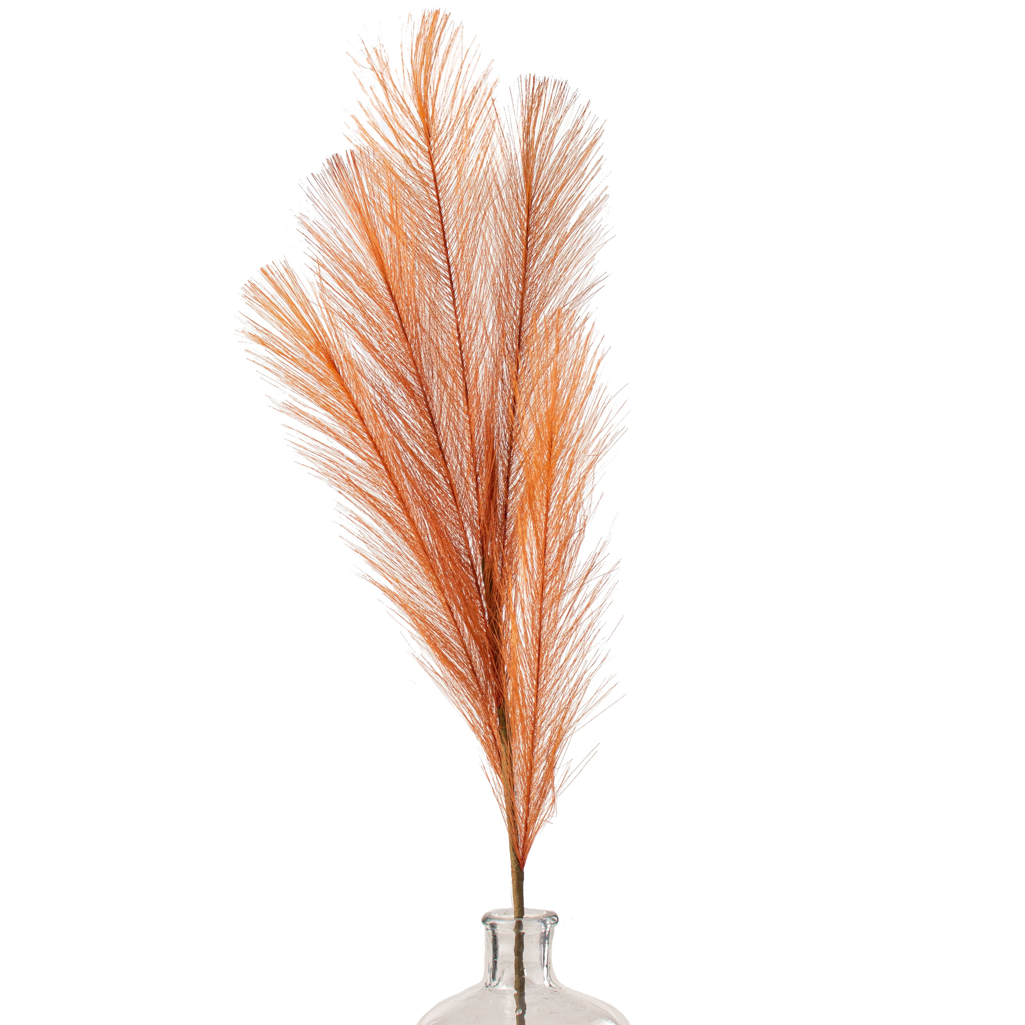32" Fabric Pampas Grass Spray: Rust Item Number: FG601332