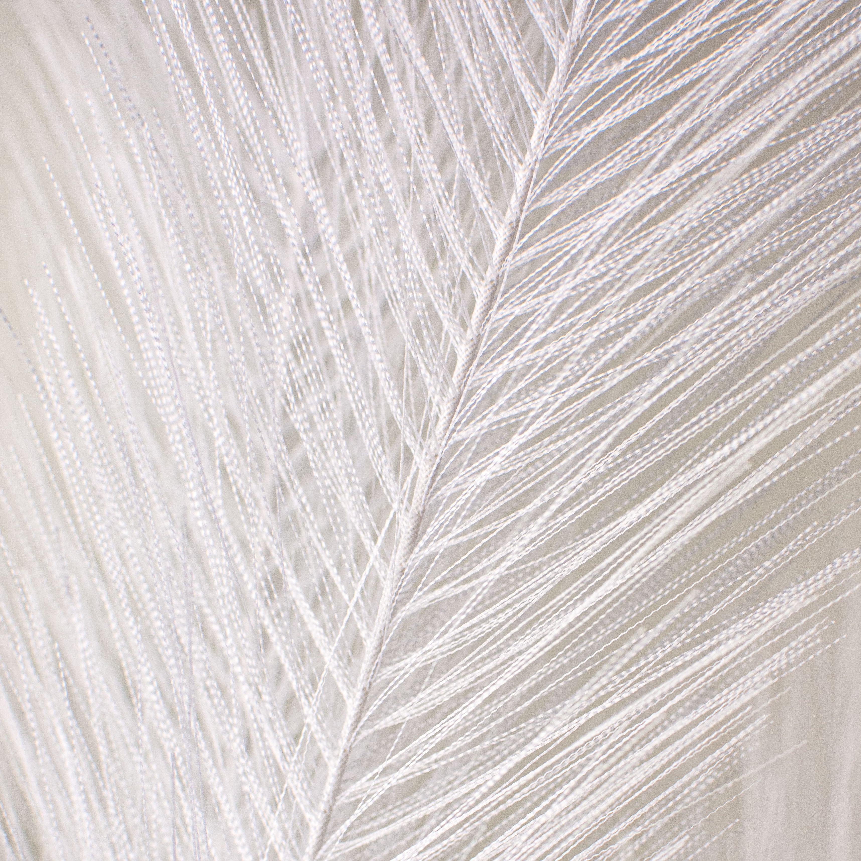 32" Fabric Pampas Grass Spray: White detail photo 3