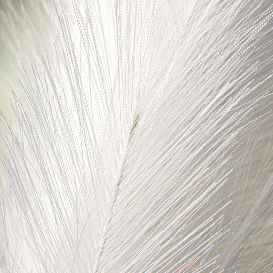 43" Fabric Pampas Grass Spray: White detail photo 3