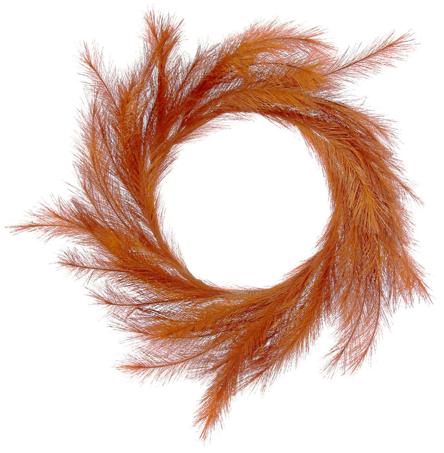 26" Fabric Pampas Grass Wreath: Rust Item Number: FG601632