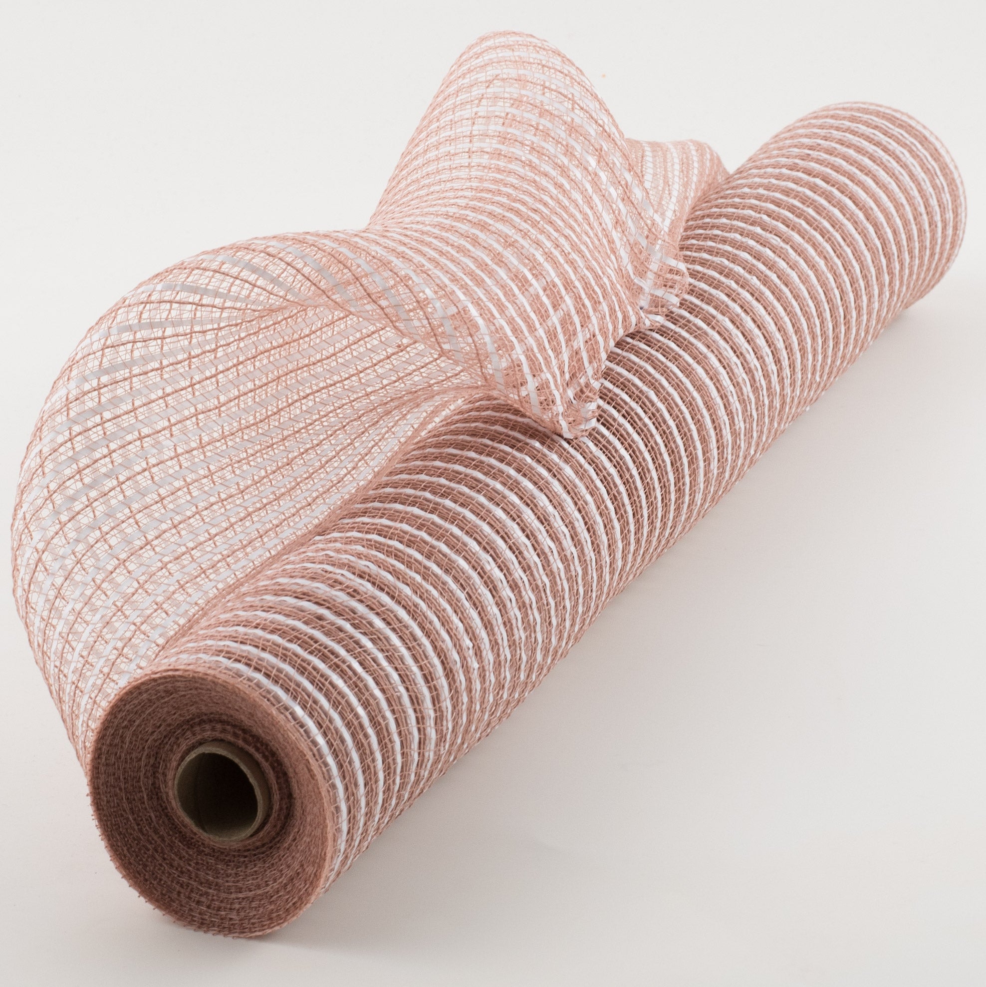 21" Fabric Stripe Mesh: Blush & White Item Number: XB1020-26