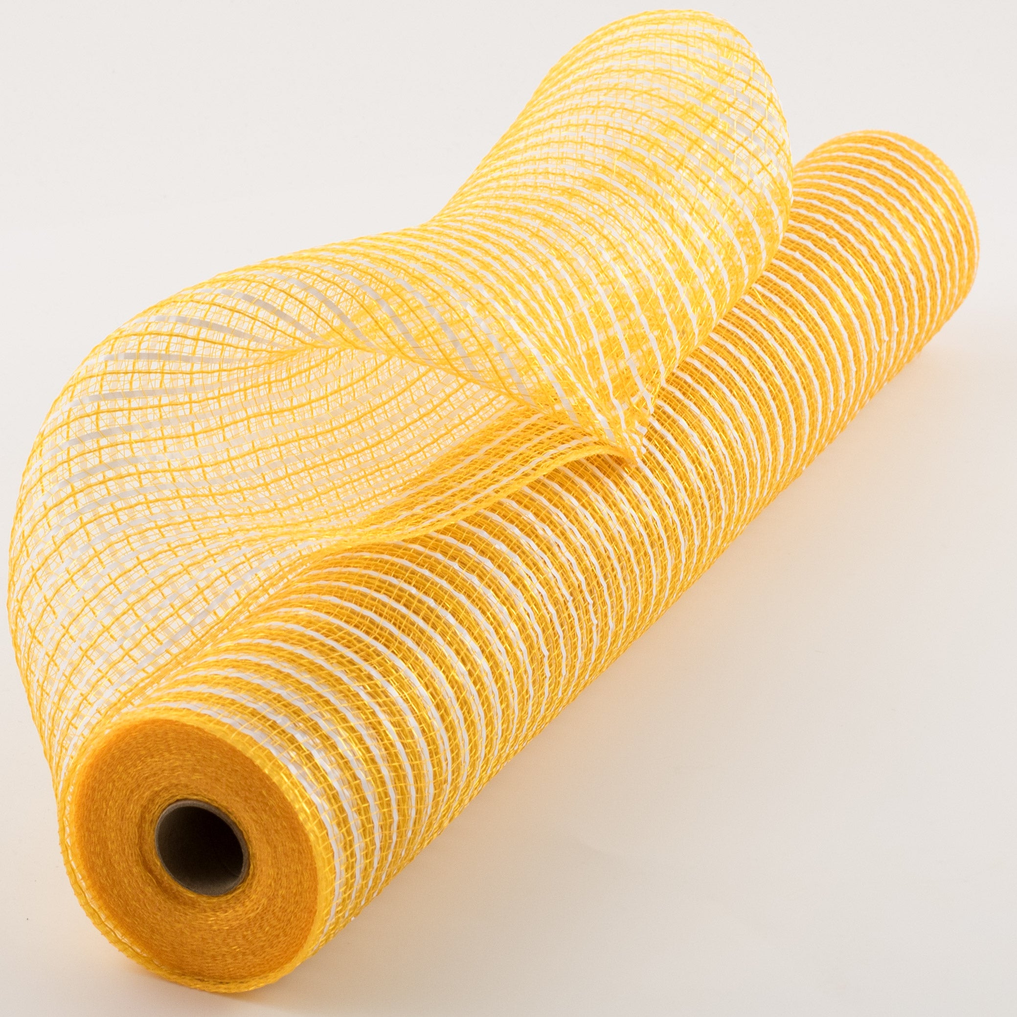 21" Fabric Stripe Mesh: Sunflower & White Item Number: XB1020-49