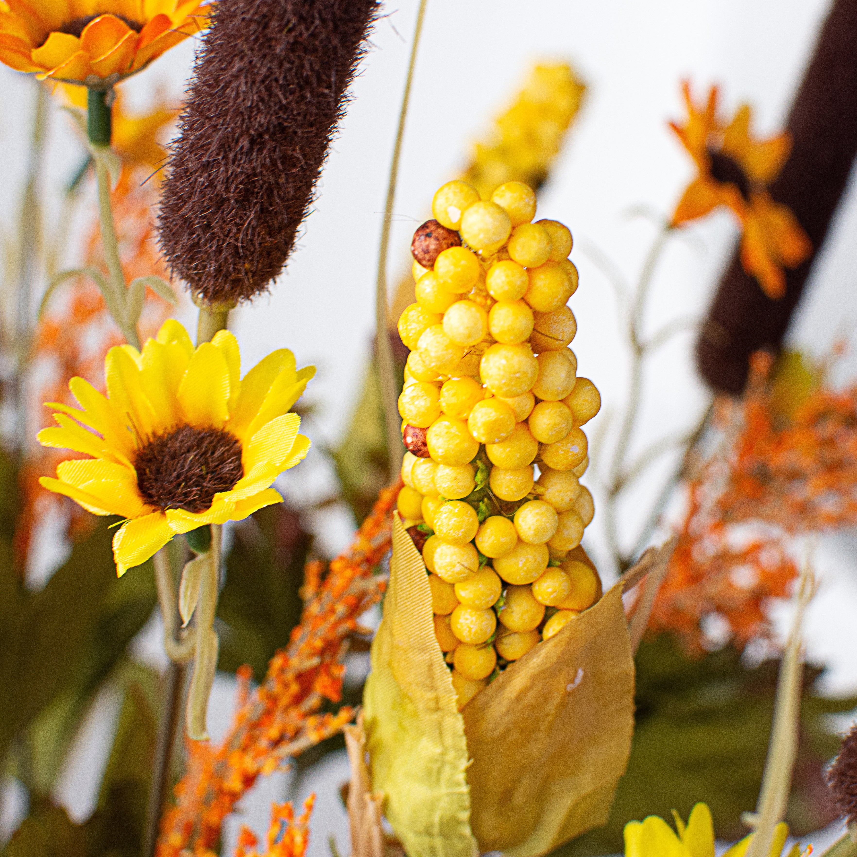 22" Fall Corn Cattail Bush Lifestyle Photo