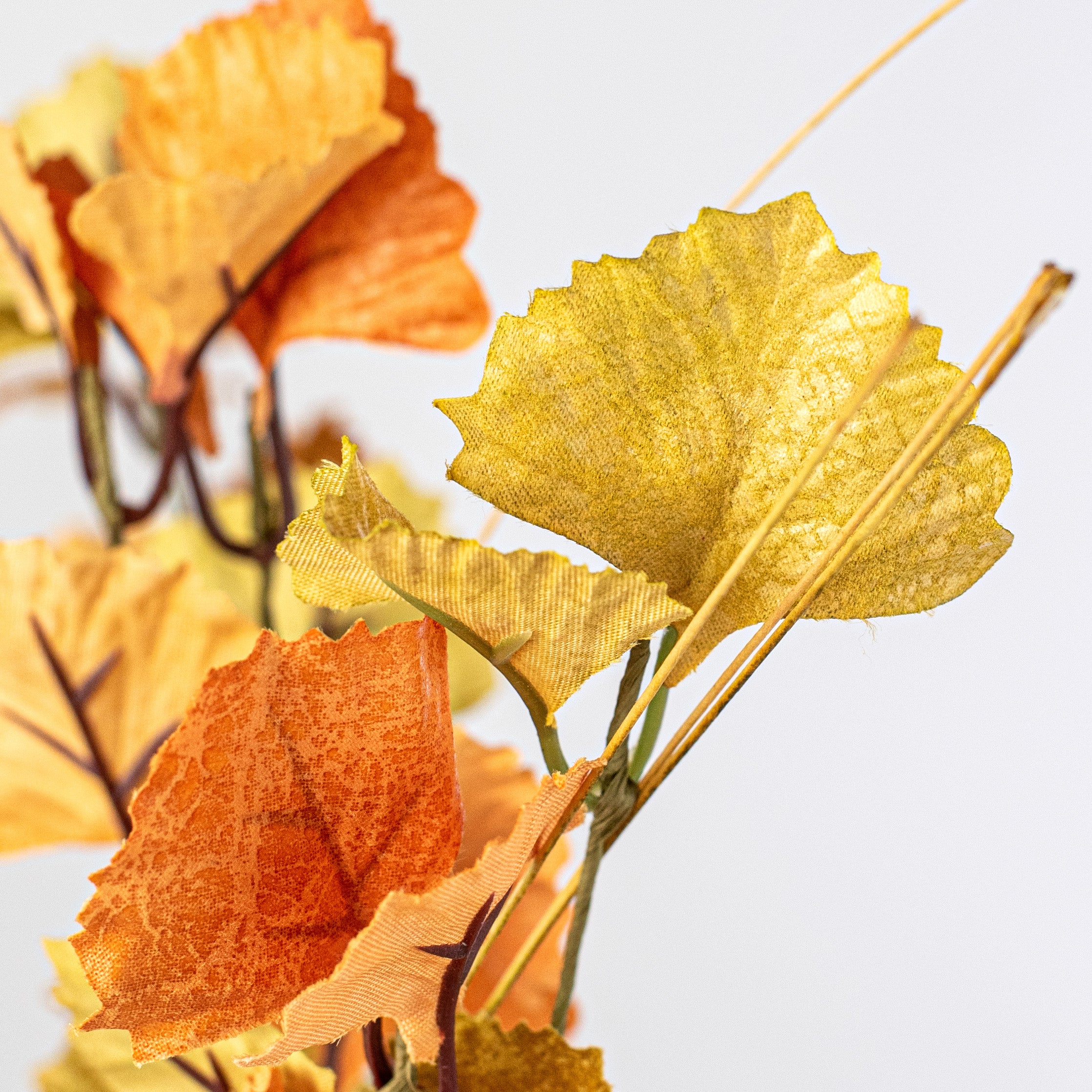 20" Fall Mix Ginkgo Leaves Bush detail photo 4
