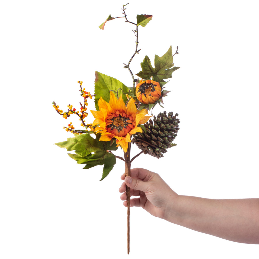 17" Fall Sunflower Maple Pick Lifestyle Photo