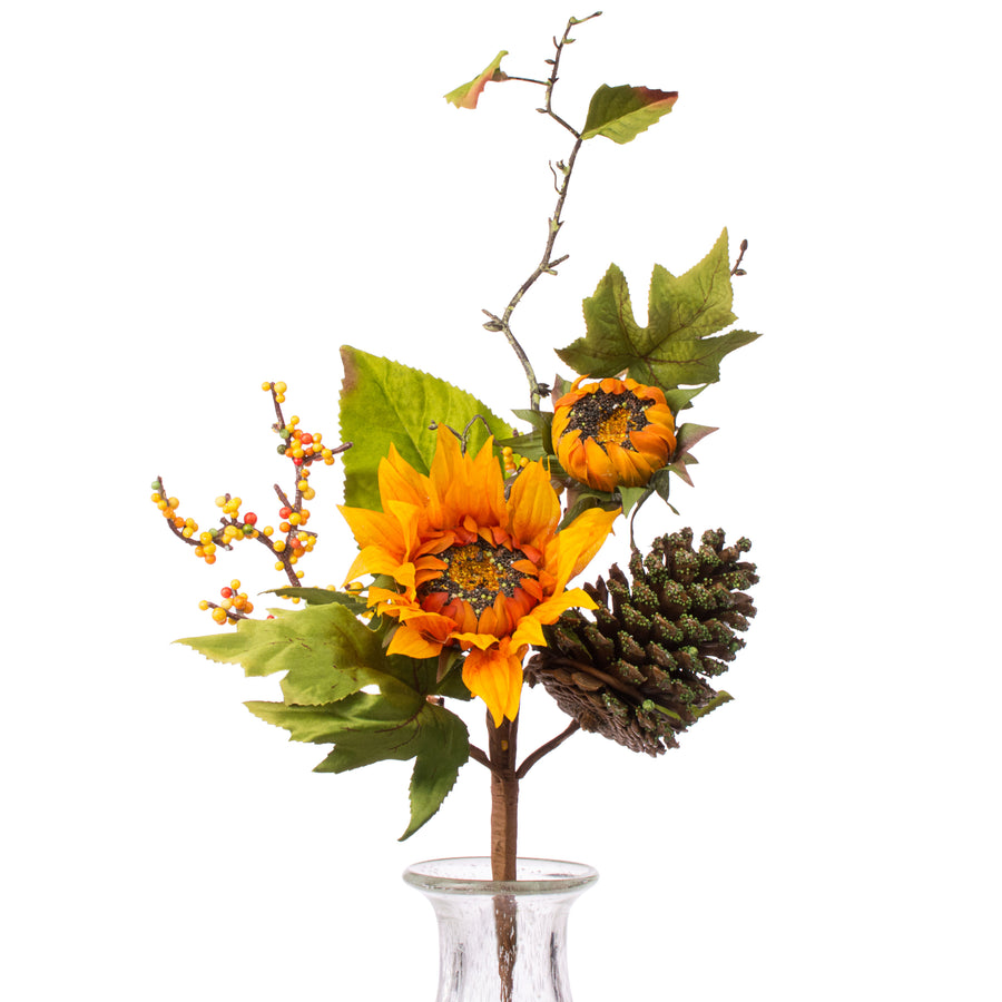 17" Fall Sunflower Maple Pick Item Number: 2295012FA