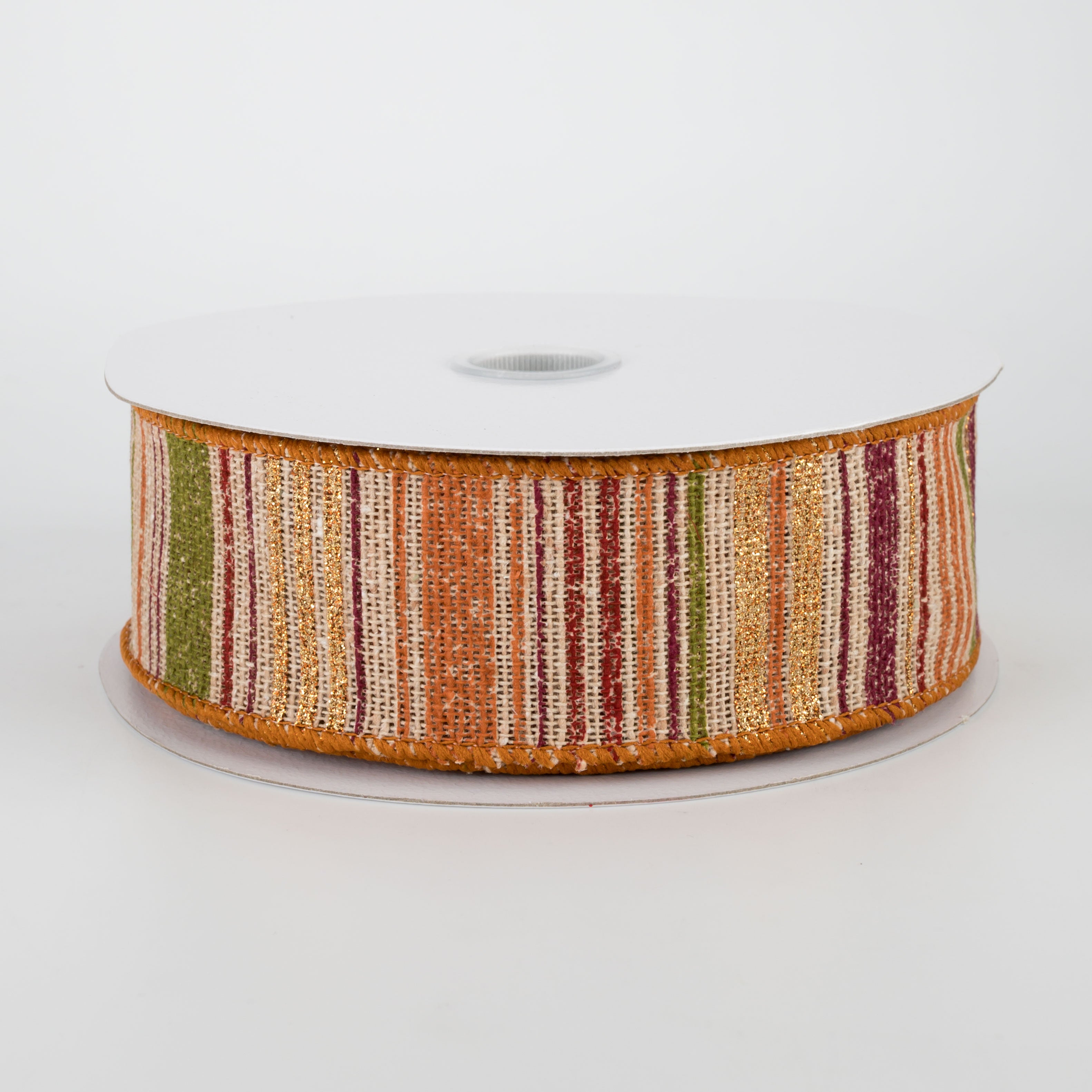 1.5" Fall Textured Gradient Stripe Ribbon (10 Yards)