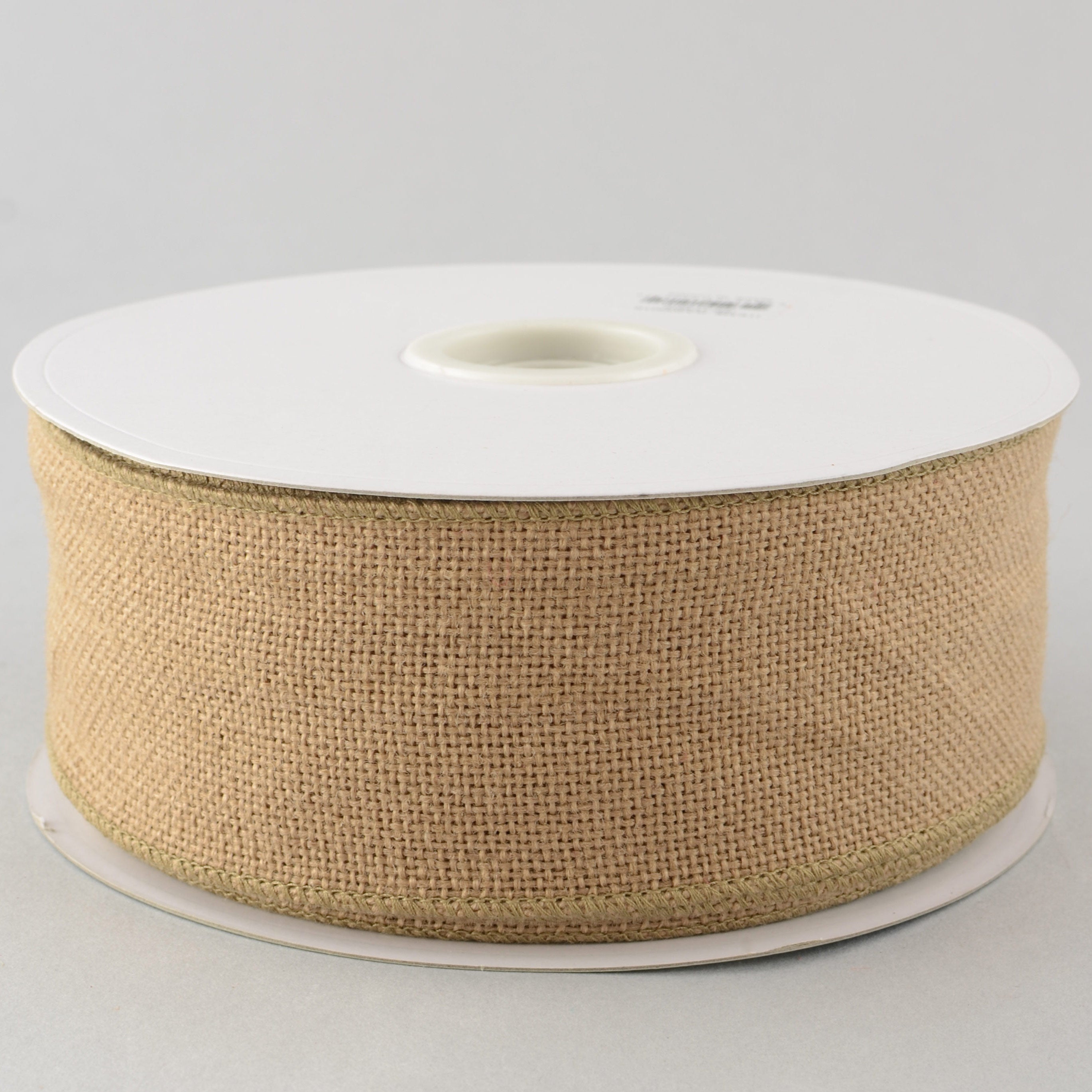 2.5" Faux Burlap: Natural (25 Yards) Item Number: RA206018