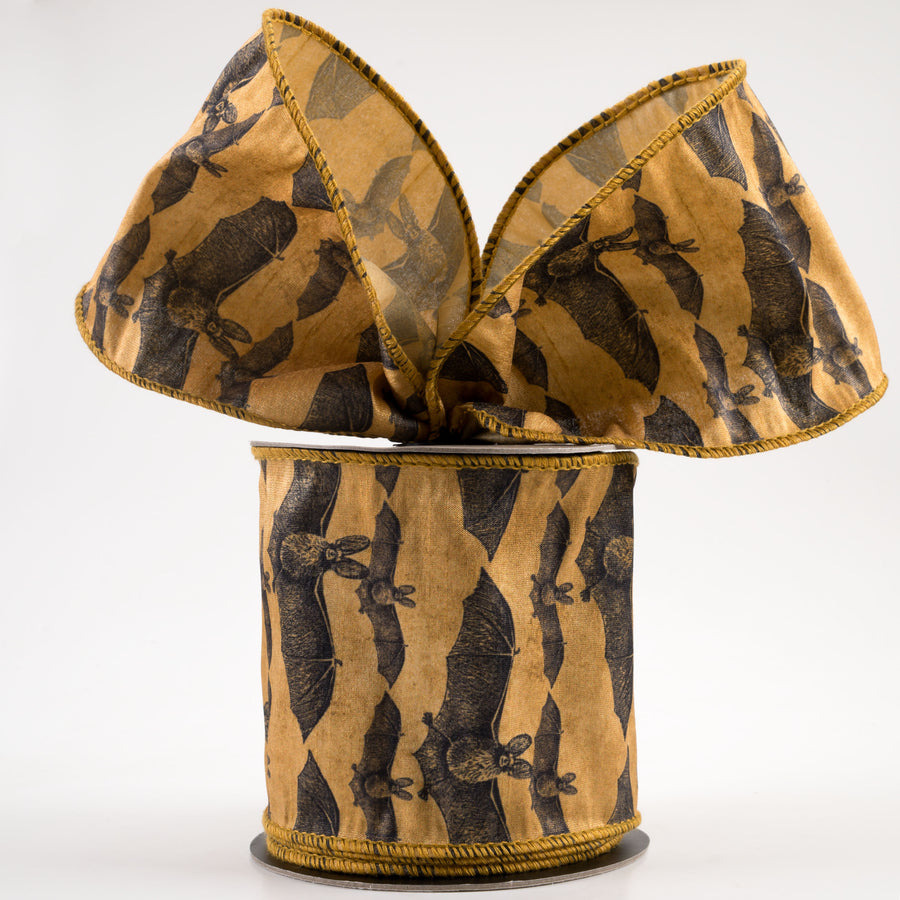 [D Stevens] 4" Faux Dupioni Bats Ribbon (10 Yards) Lifestyle Photo