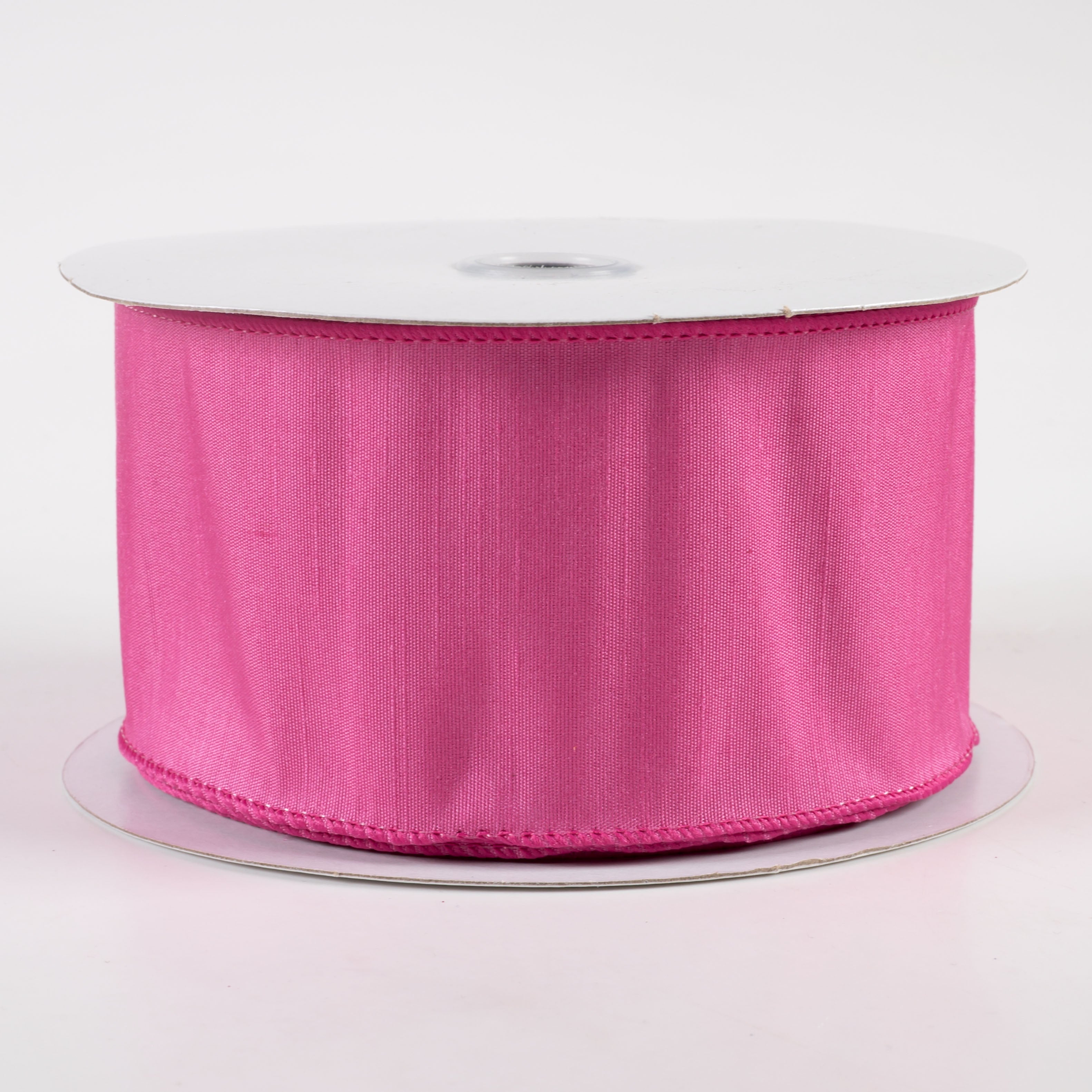 2.5" Faux Dupioni Ribbon: Hot Pink (25 Yards) Item Number: RD250211