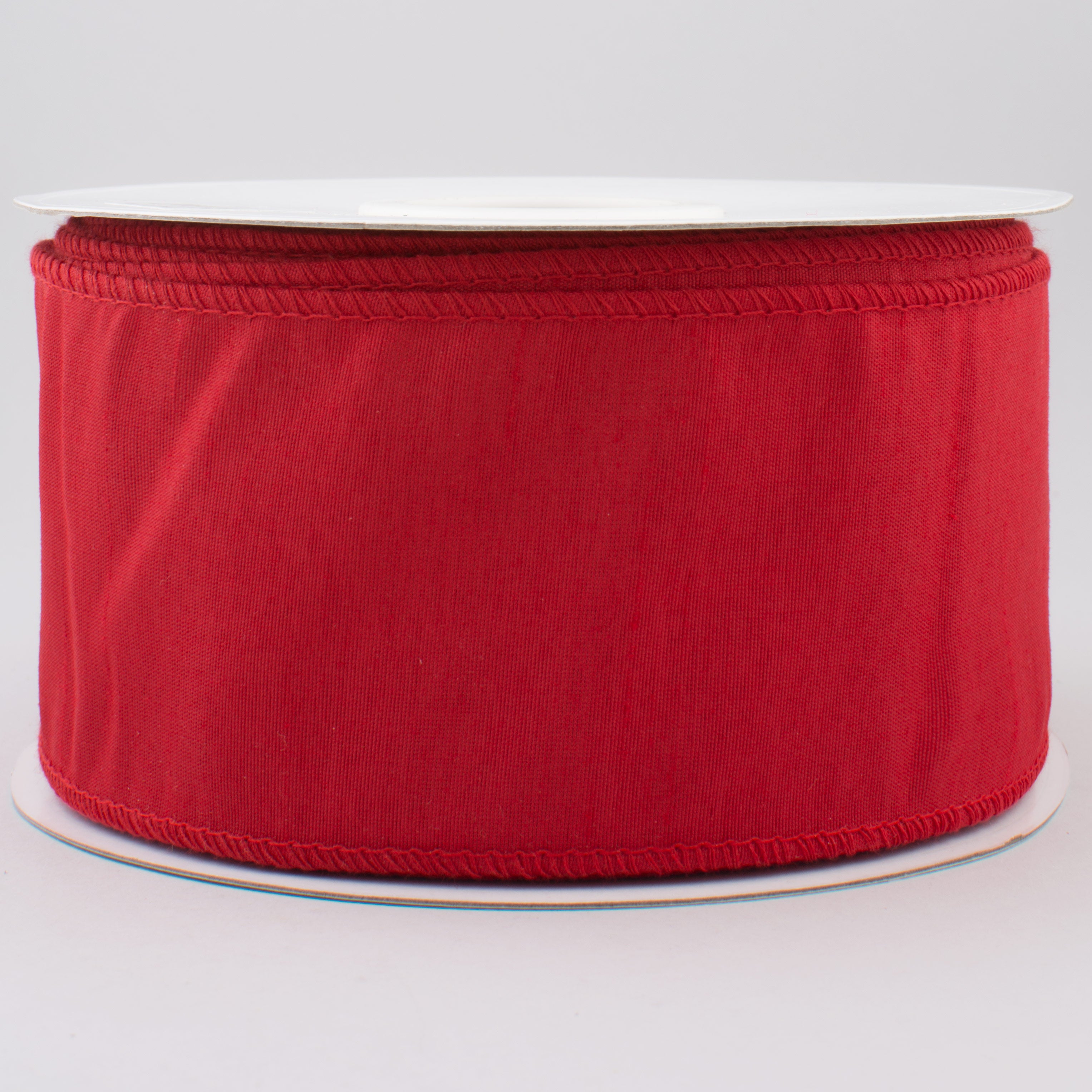 2.5" Faux Dupioni Ribbon: Red (25 Yard Roll) Item Number: RA200224