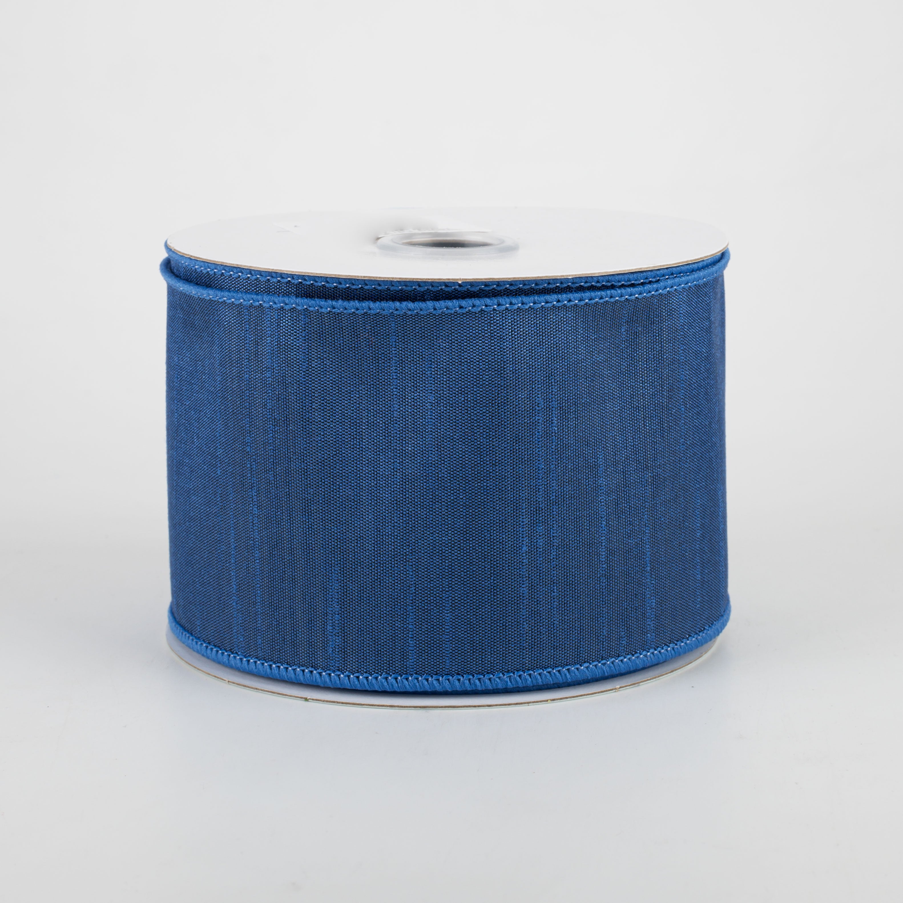 2.5" Faux Dupioni Ribbon: Royal Blue (10 Yards)