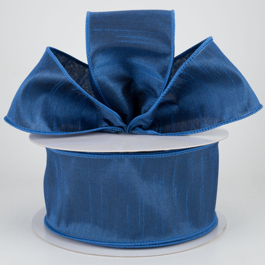 2.5" Faux Dupioni Ribbon: Royal Blue (25 Yards) Lifestyle Photo