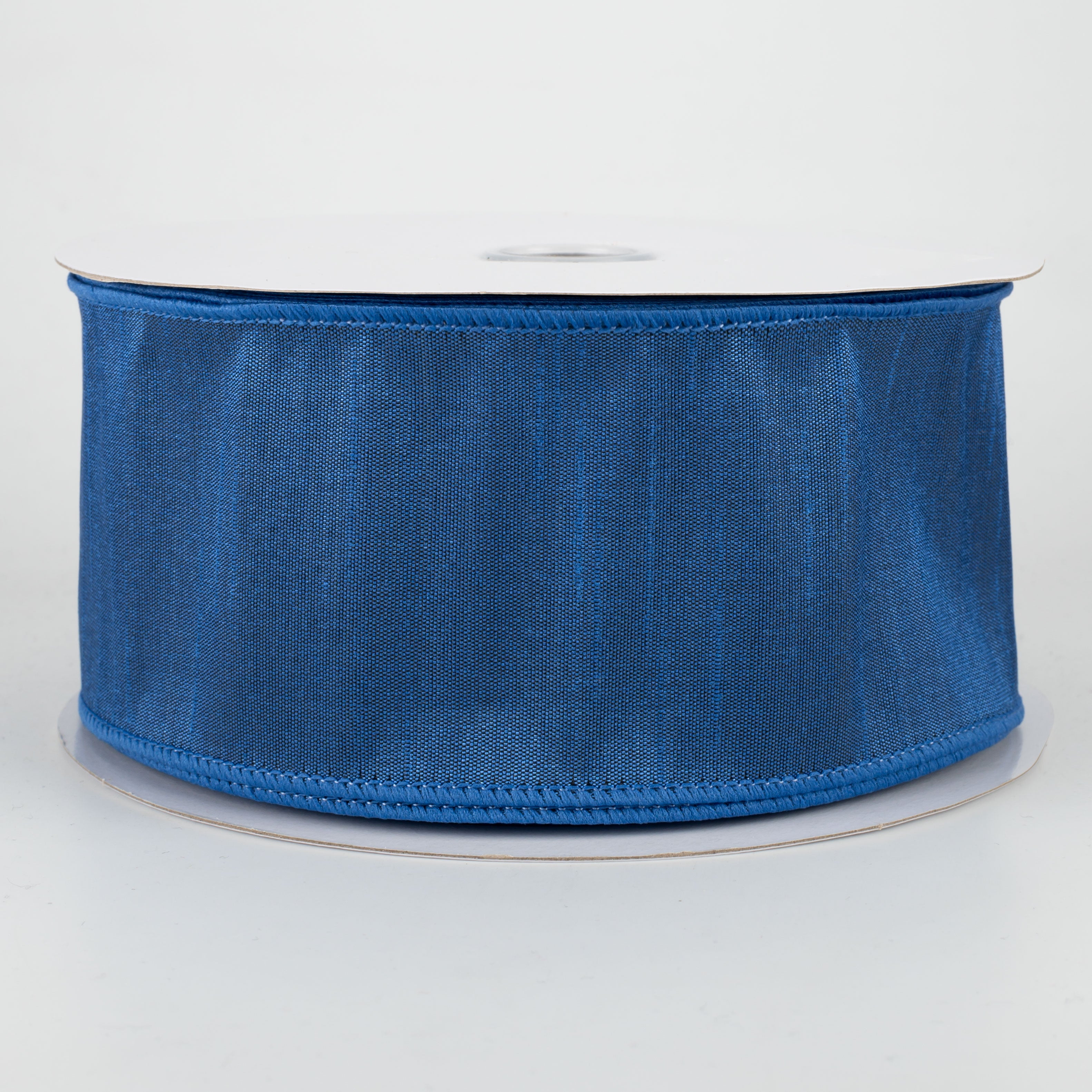2.5" Faux Dupioni Ribbon: Royal Blue (25 Yards)