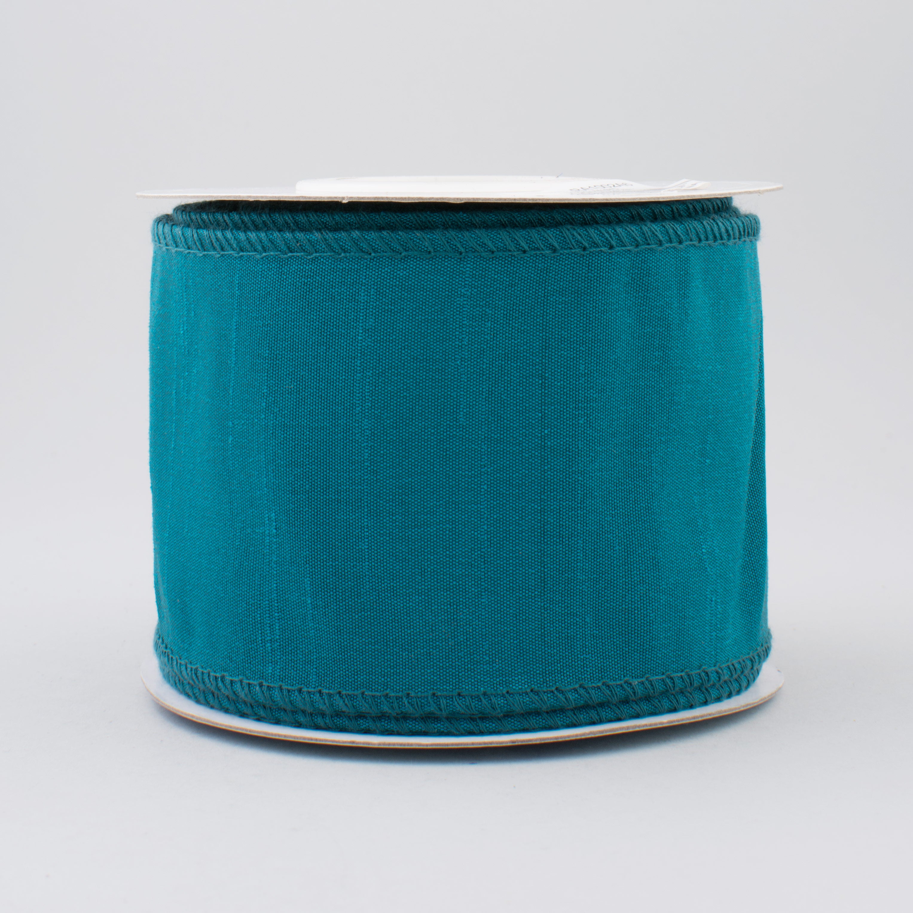2.5" Faux Dupioni Ribbon: Teal (10 Yard Roll)
