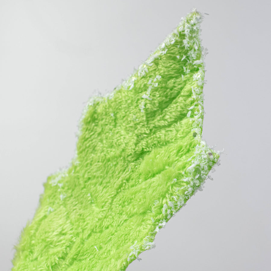 28" Faux Fur Holly Leaves & Balls Spray: Lime Green Lifestyle Photo